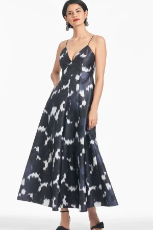 Discount Sachin & Babi Allesandra Dress - Dark as Night Ikat Darkasnightikat