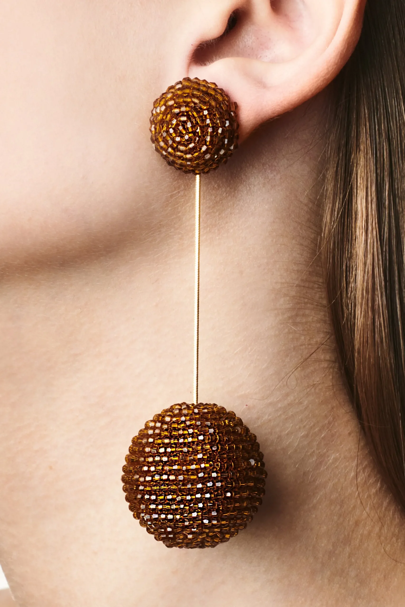 Flash Sale Sachin & Babi Aria Earrings - Faceted Beads Amber