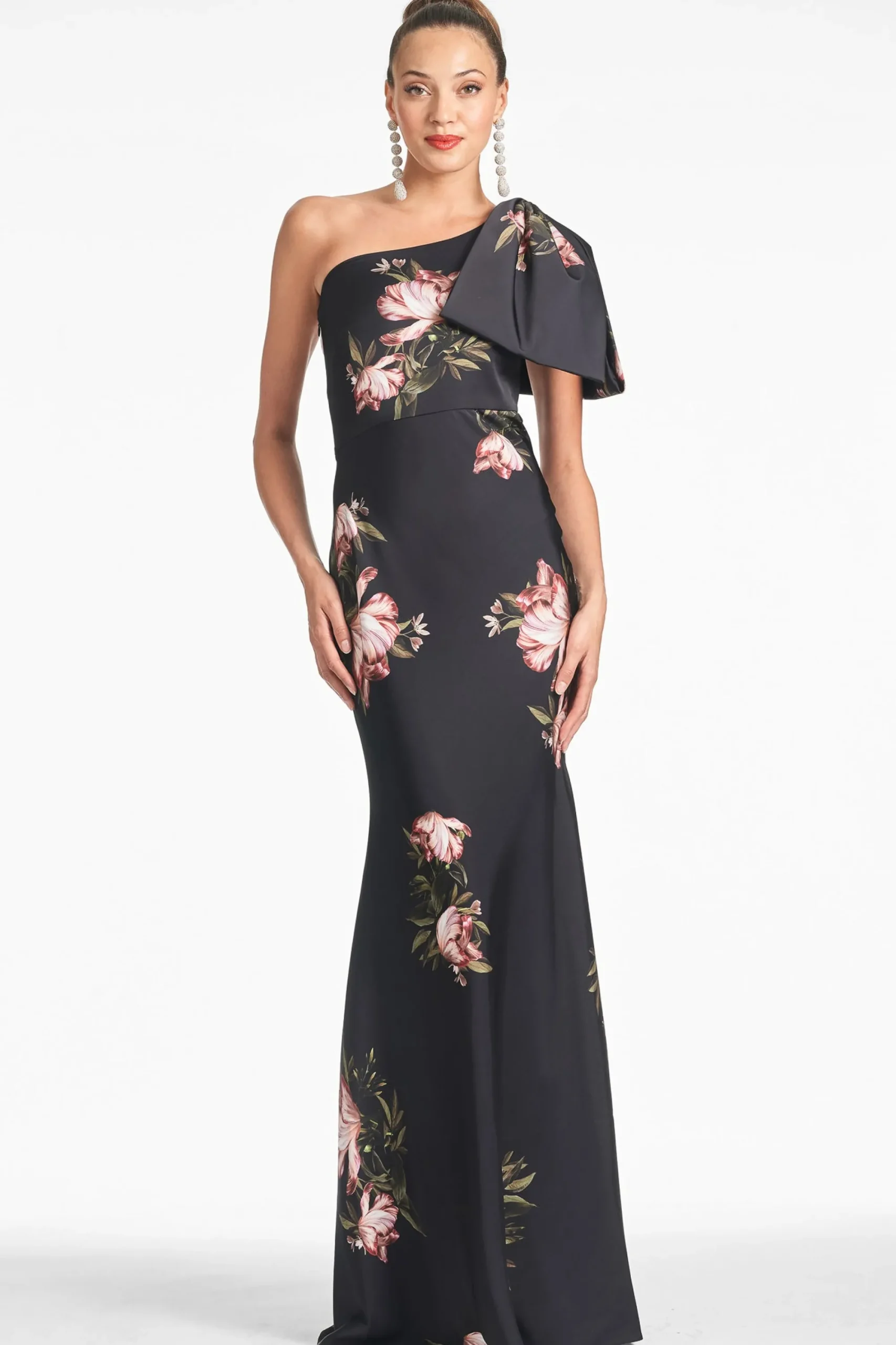 Sale Sachin & Babi Aubrey Gown - Noir Blossom Noirblossom