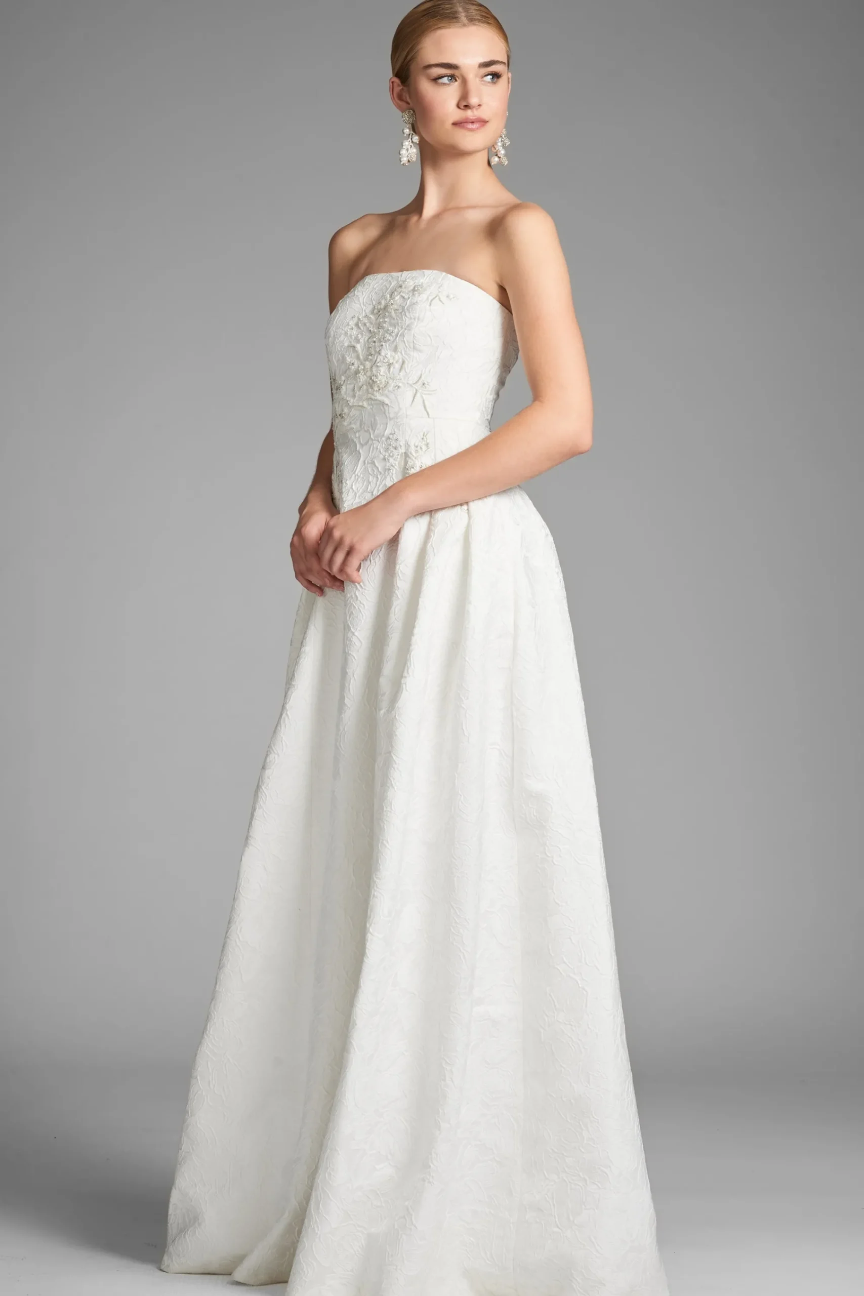 Discount Sachin & Babi Belle Gown - Ivory