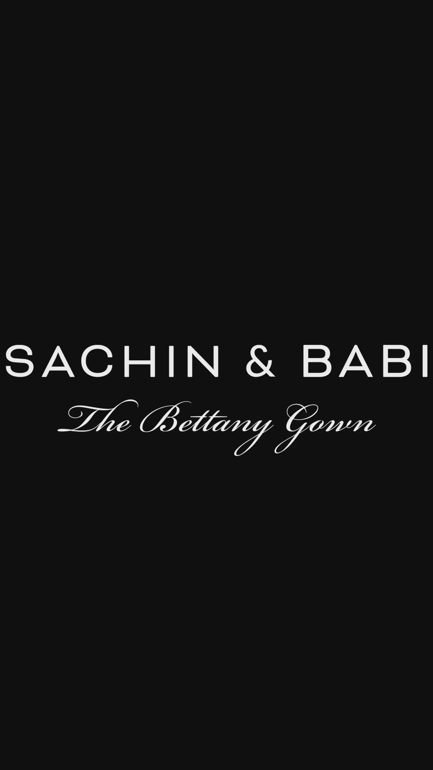 Sale Sachin & Babi Bettany Gown - Black