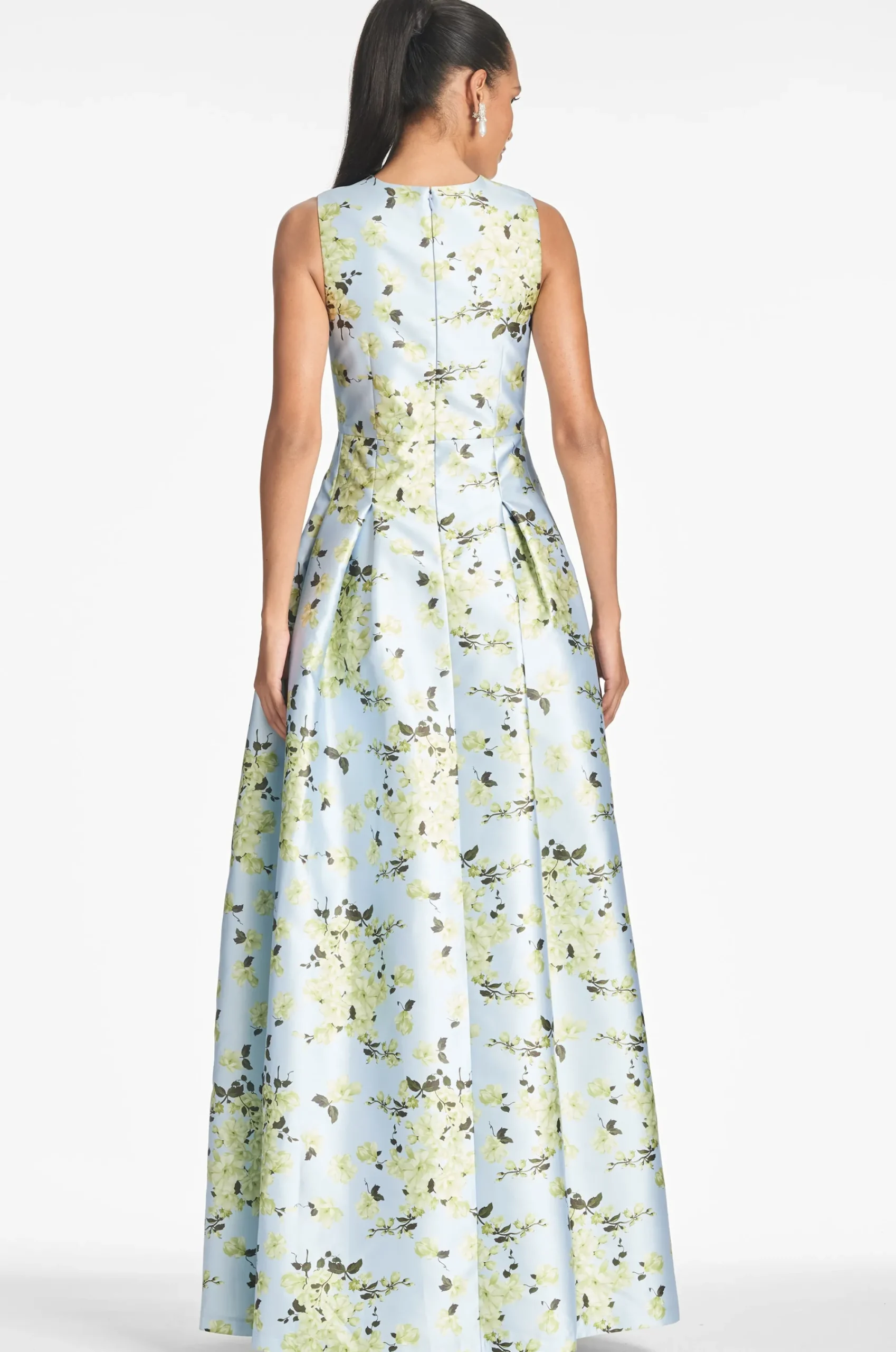 Outlet Sachin & Babi Brooke Gown - Sky Citrine Floral Skycitrinefloral