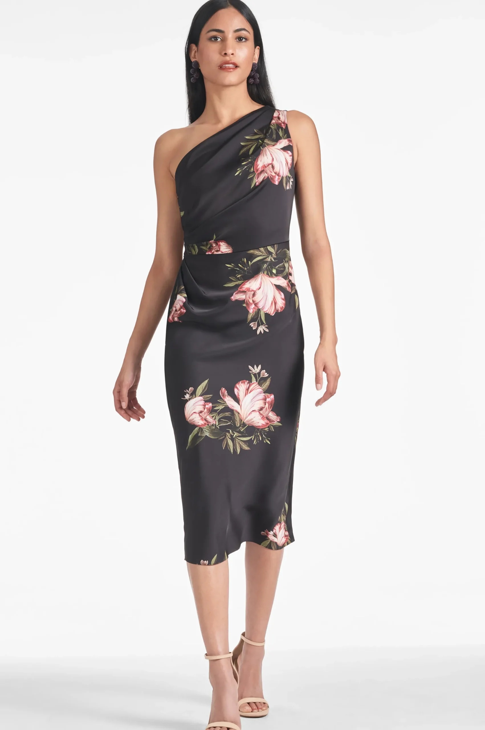 Clearance Sachin & Babi Carmen Dress - Noir Blossom Noirblossom