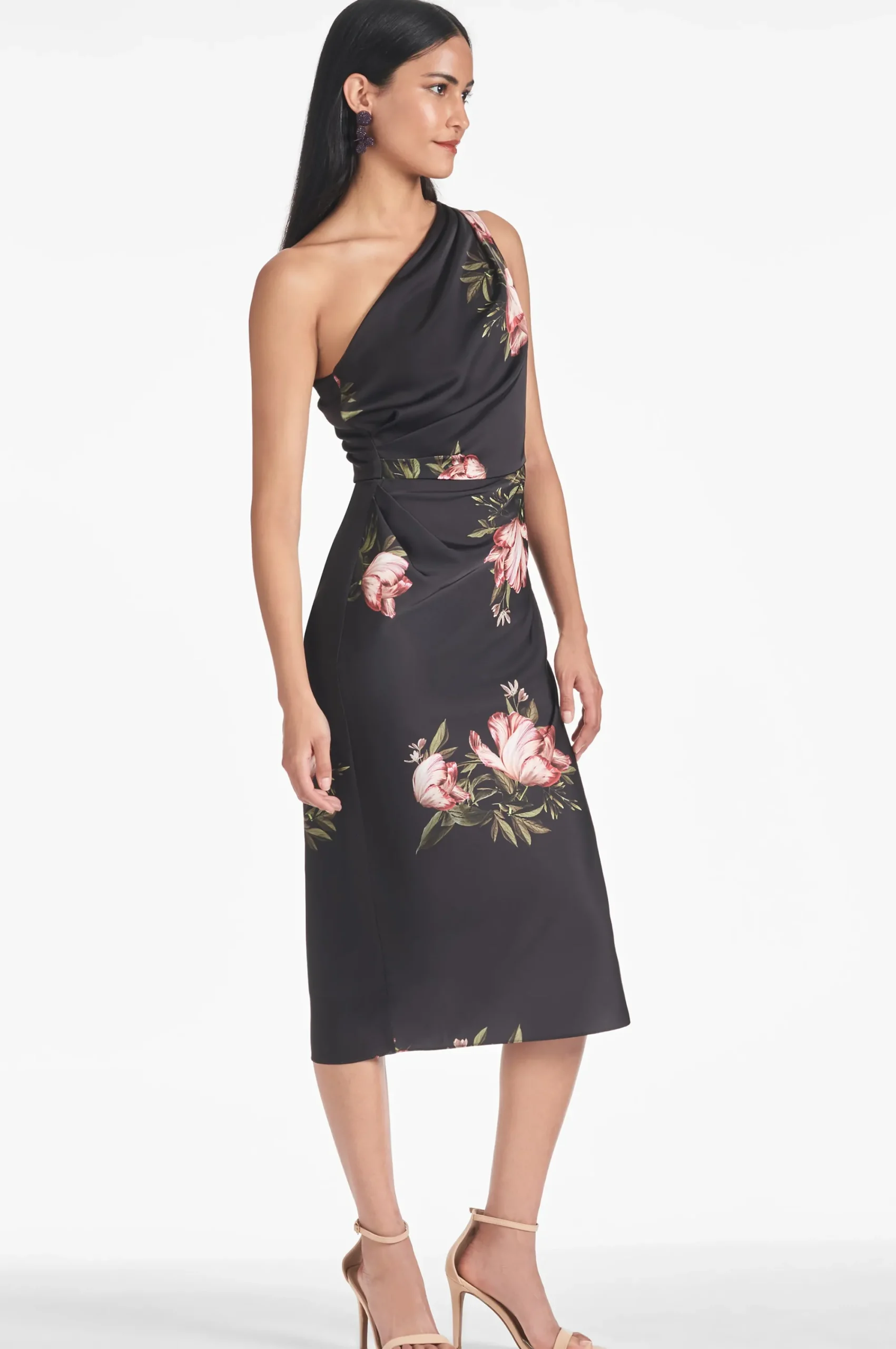 Clearance Sachin & Babi Carmen Dress - Noir Blossom Noirblossom