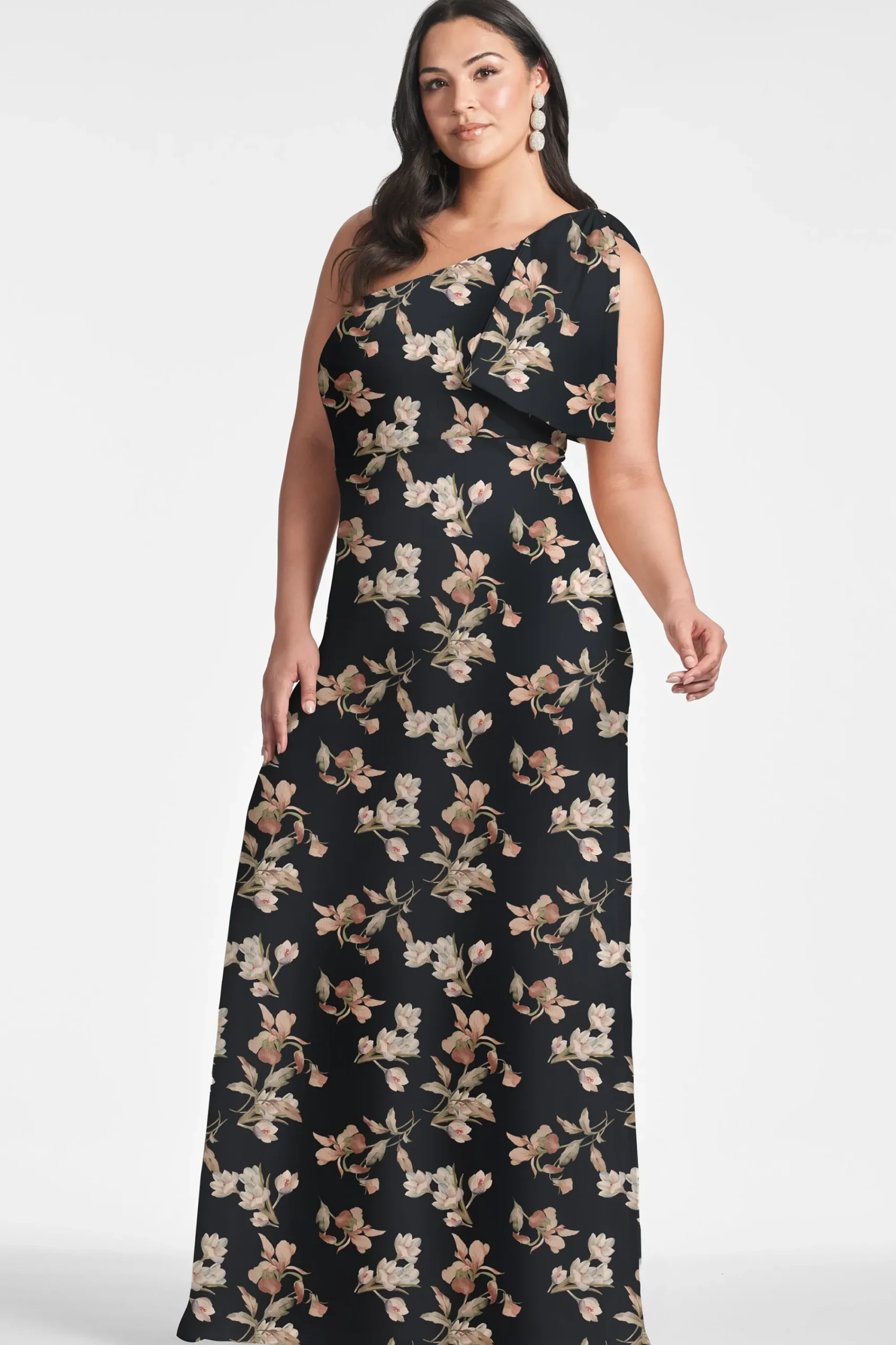 Hot Sachin & Babi Chelsea Gown - Black Venetia Petal Blackvenetiapetal