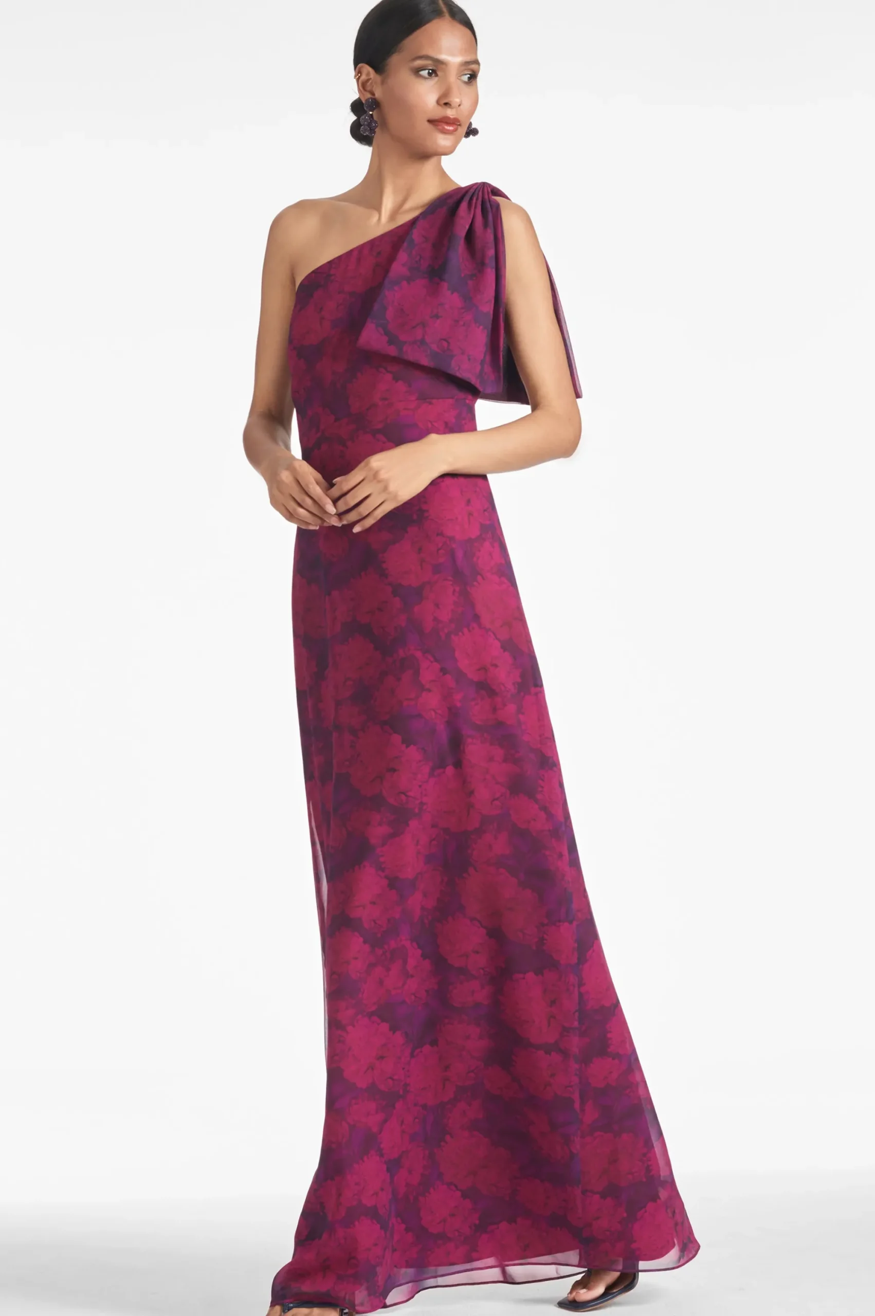 Clearance Sachin & Babi Chelsea Gown - Magenta Bloom Magentabloom