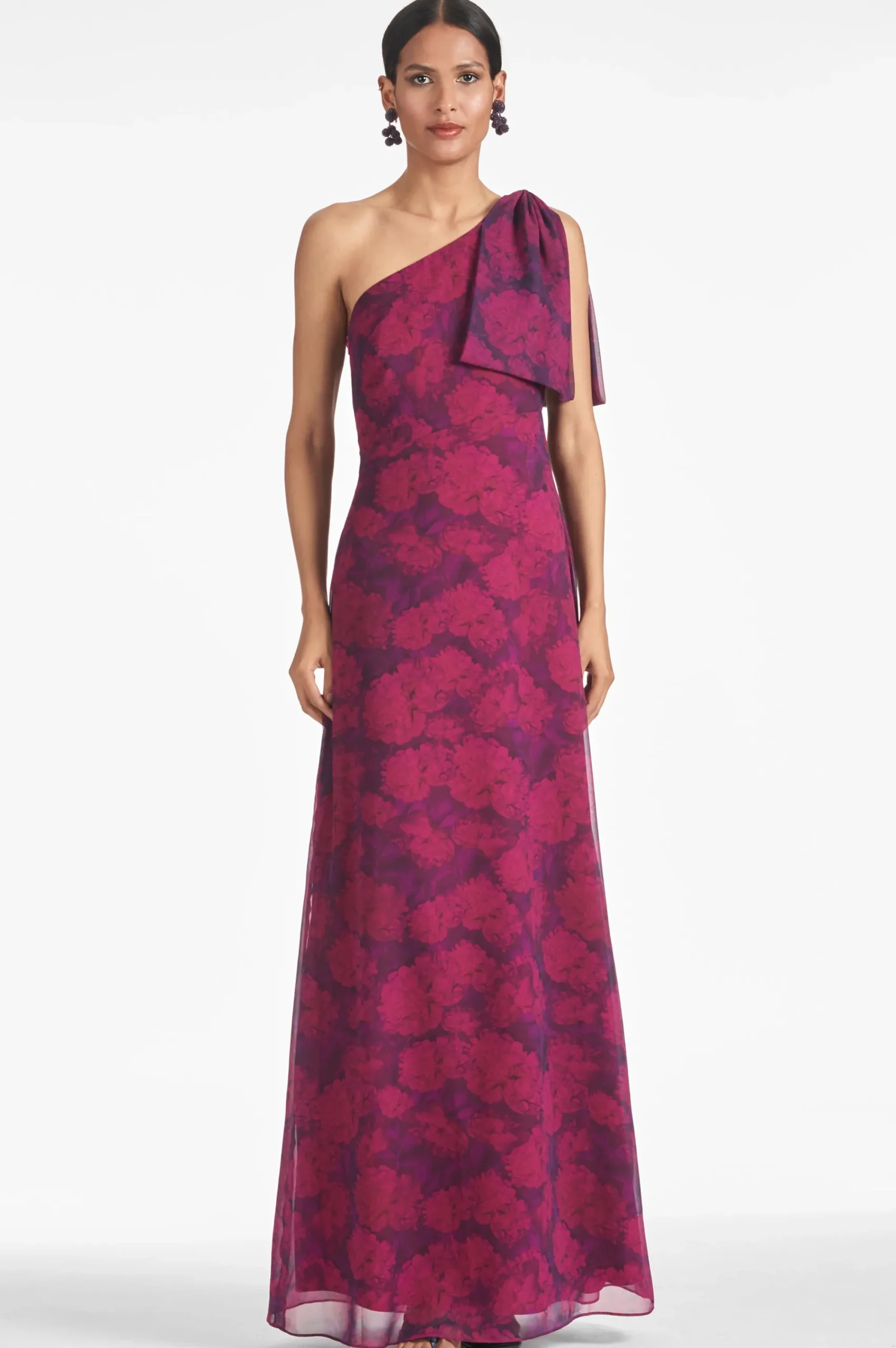 Clearance Sachin & Babi Chelsea Gown - Magenta Bloom Magentabloom