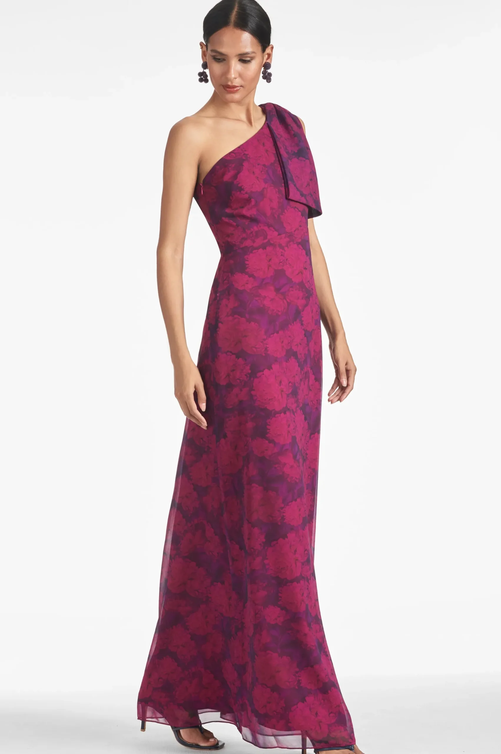 Clearance Sachin & Babi Chelsea Gown - Magenta Bloom Magentabloom