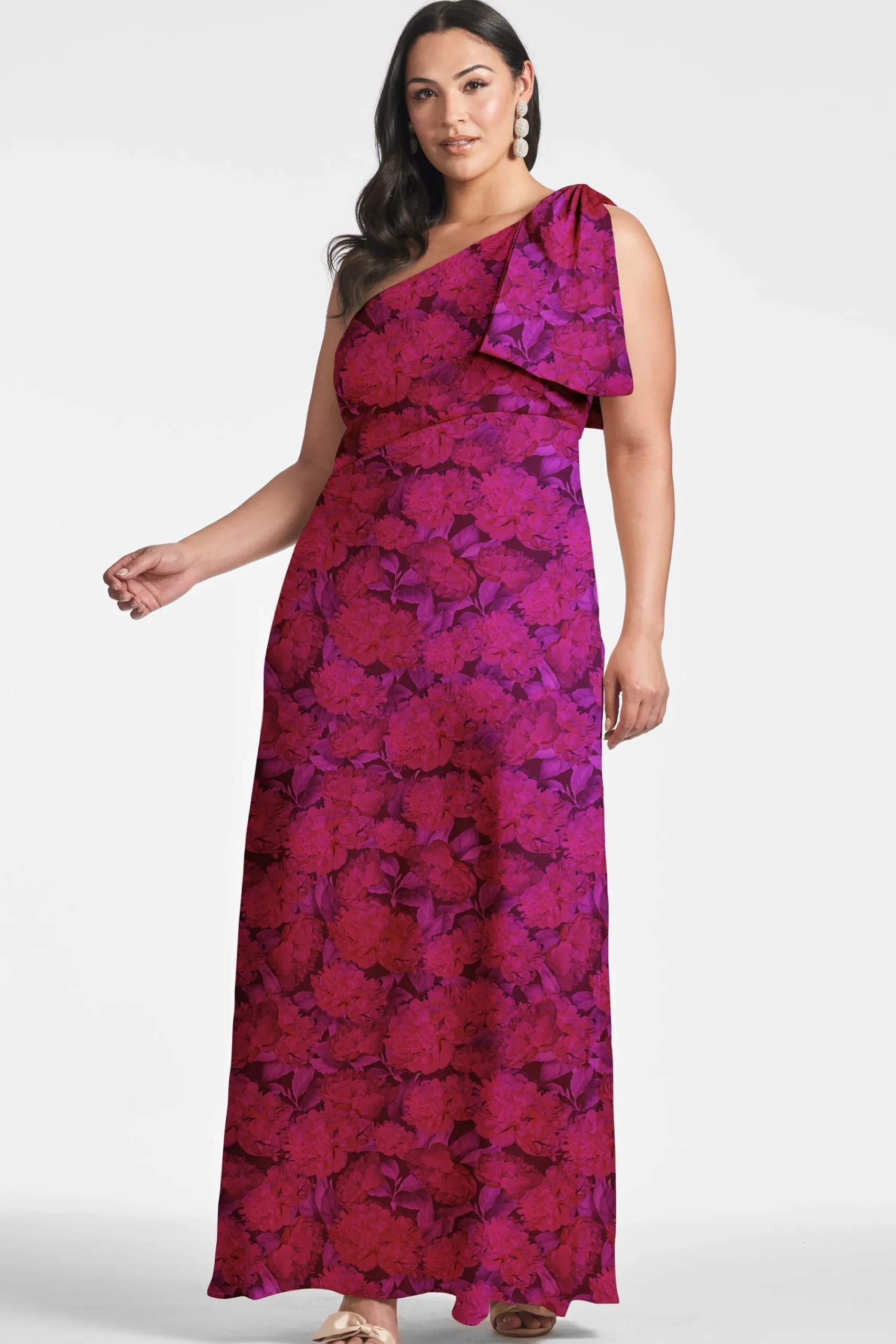 Clearance Sachin & Babi Chelsea Gown - Magenta Bloom Magentabloom