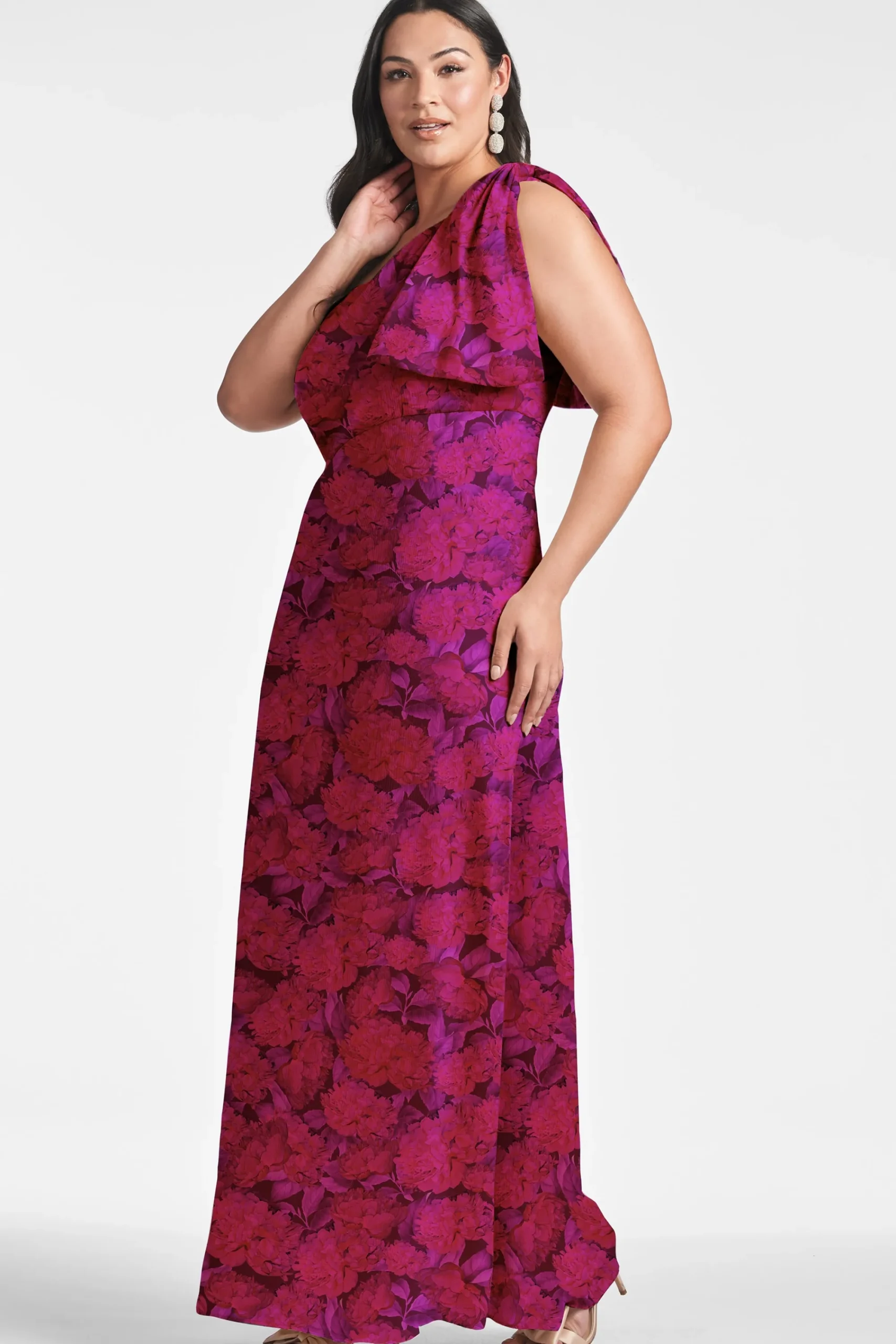 Clearance Sachin & Babi Chelsea Gown - Magenta Bloom Magentabloom