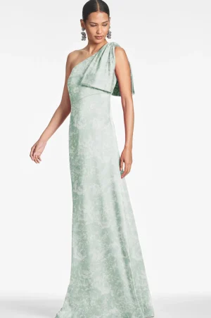 New Sachin & Babi Chelsea Gown - Sage Painted Floral Sagepaintedfloral