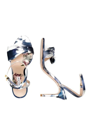 Online Sachin & Babi Chelsea Obi-Bow Open Toe - Blue Ikat Floral Blueikatfloral