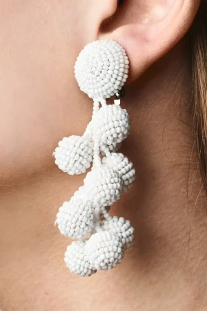 Fashion Sachin & Babi Coconuts Earrings - Smooth Beads Gold