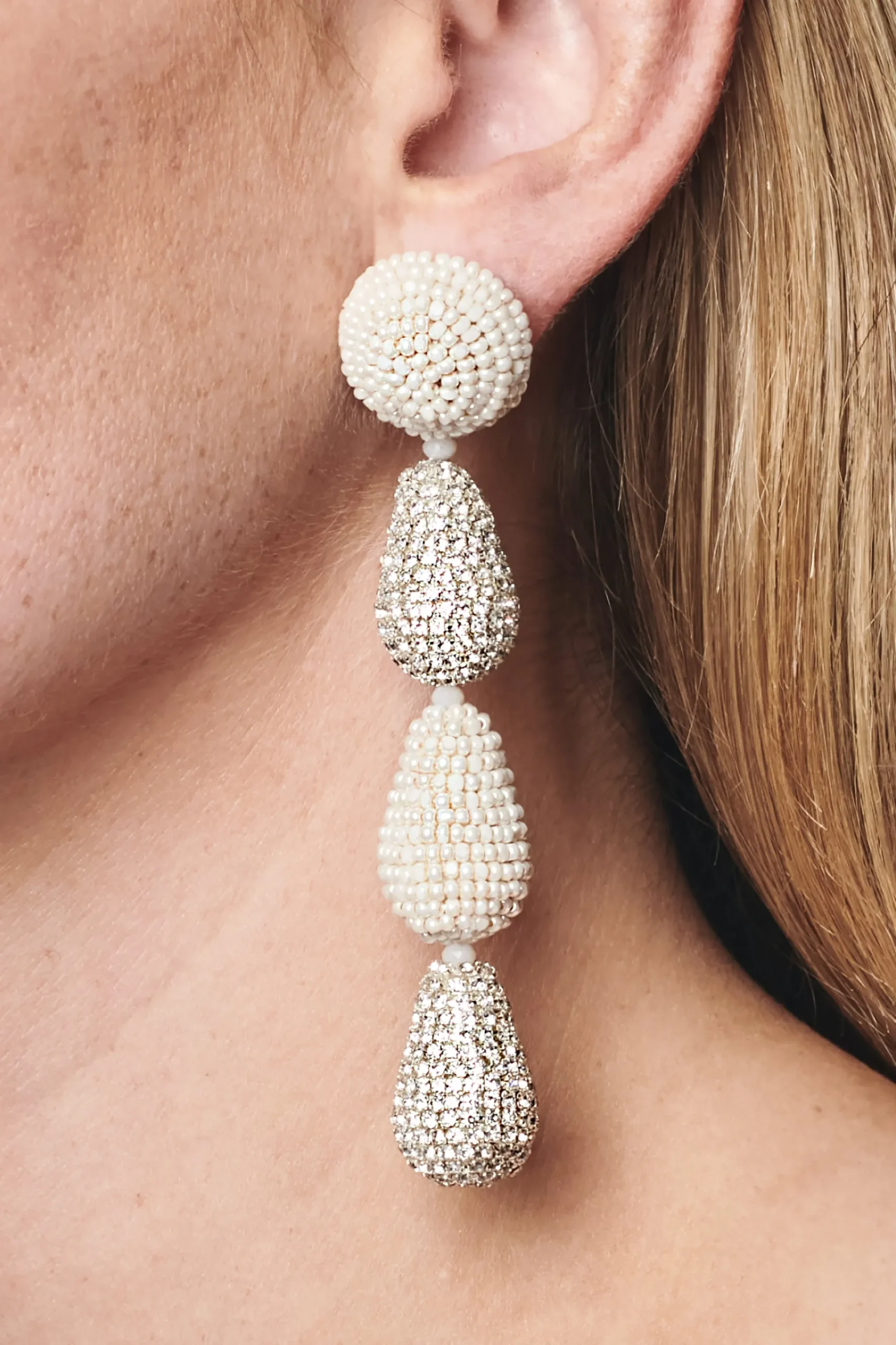 Best Sale Sachin & Babi Eliza Earrings - Smooth Beads / Crystals