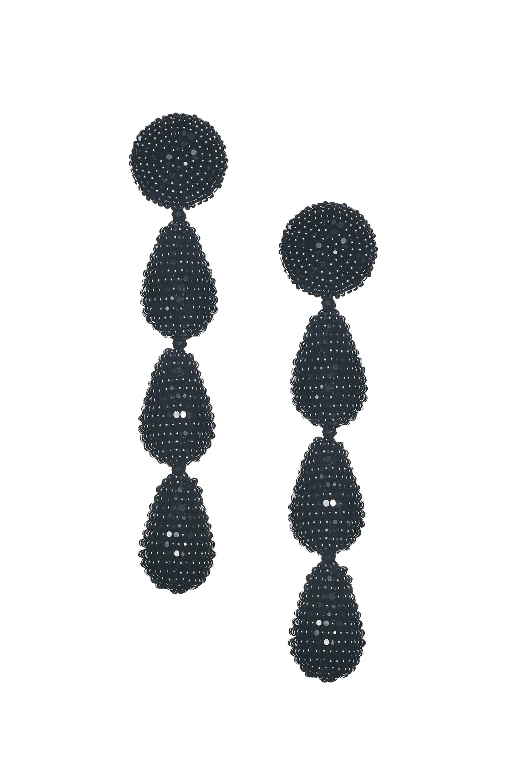 Discount Sachin & Babi Eliza Earrings - Smooth Beads Black