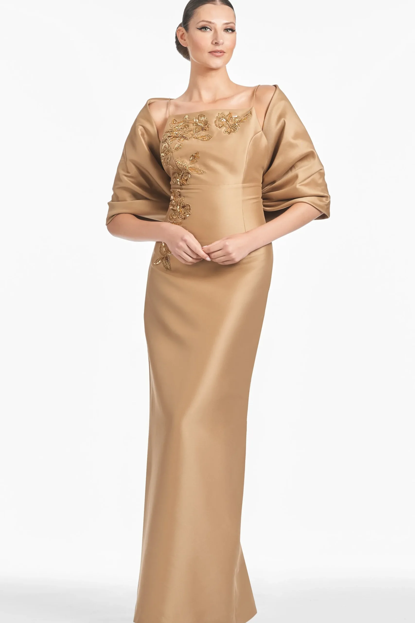 Sale Sachin & Babi Embellished Pryce Gown - Chestnut Gold Chestnutgold