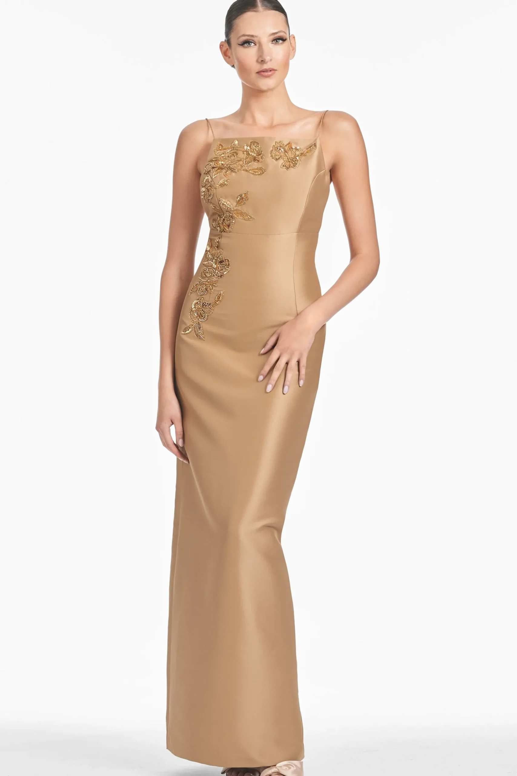 Sale Sachin & Babi Embellished Pryce Gown - Chestnut Gold Chestnutgold