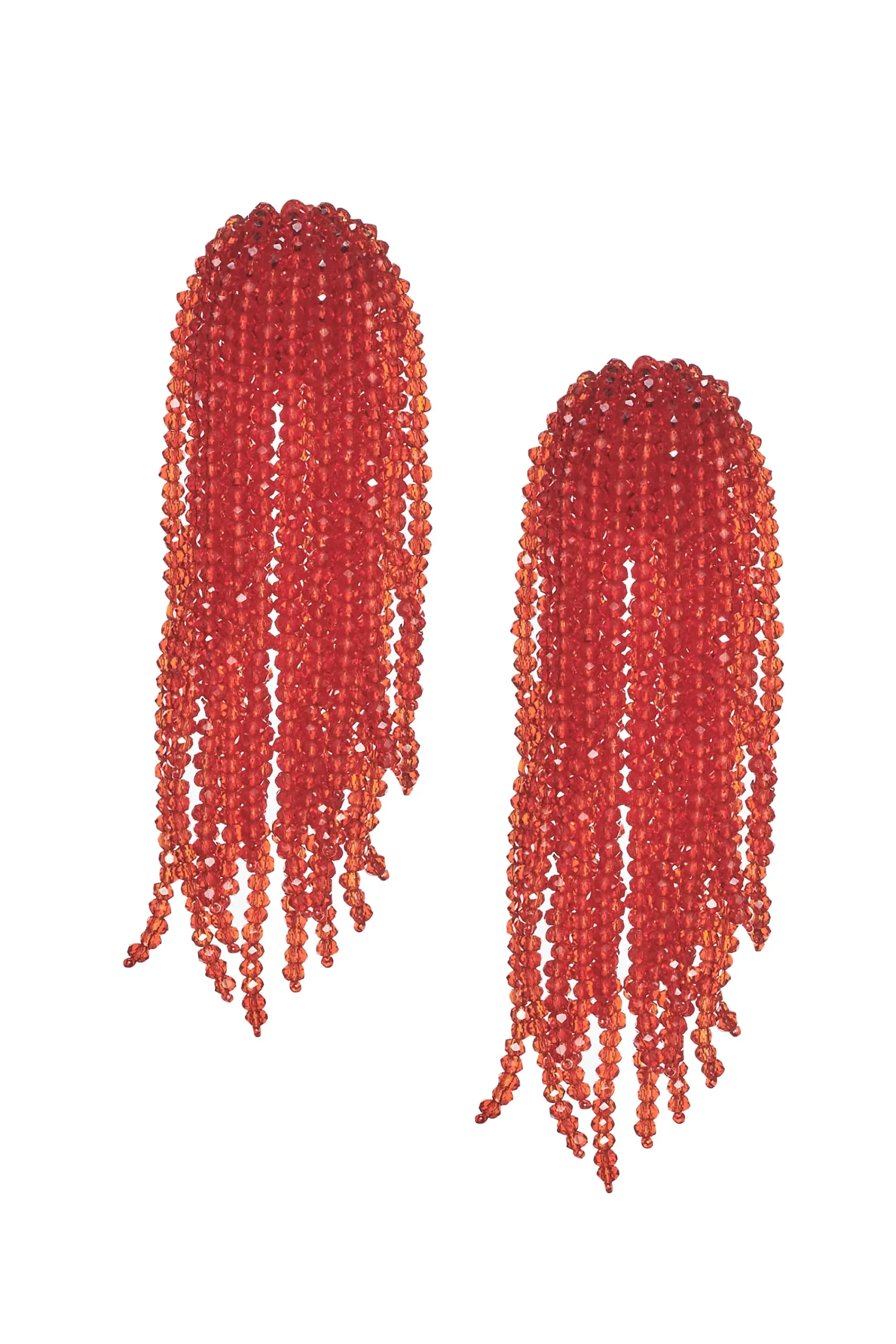 Clearance Sachin & Babi Fountain Earrings - Faceted Beads Black