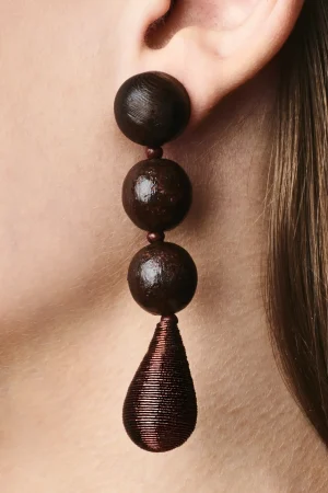 Best Sachin & Babi Frida Earrings - Wood Robleswood&metallicbronze