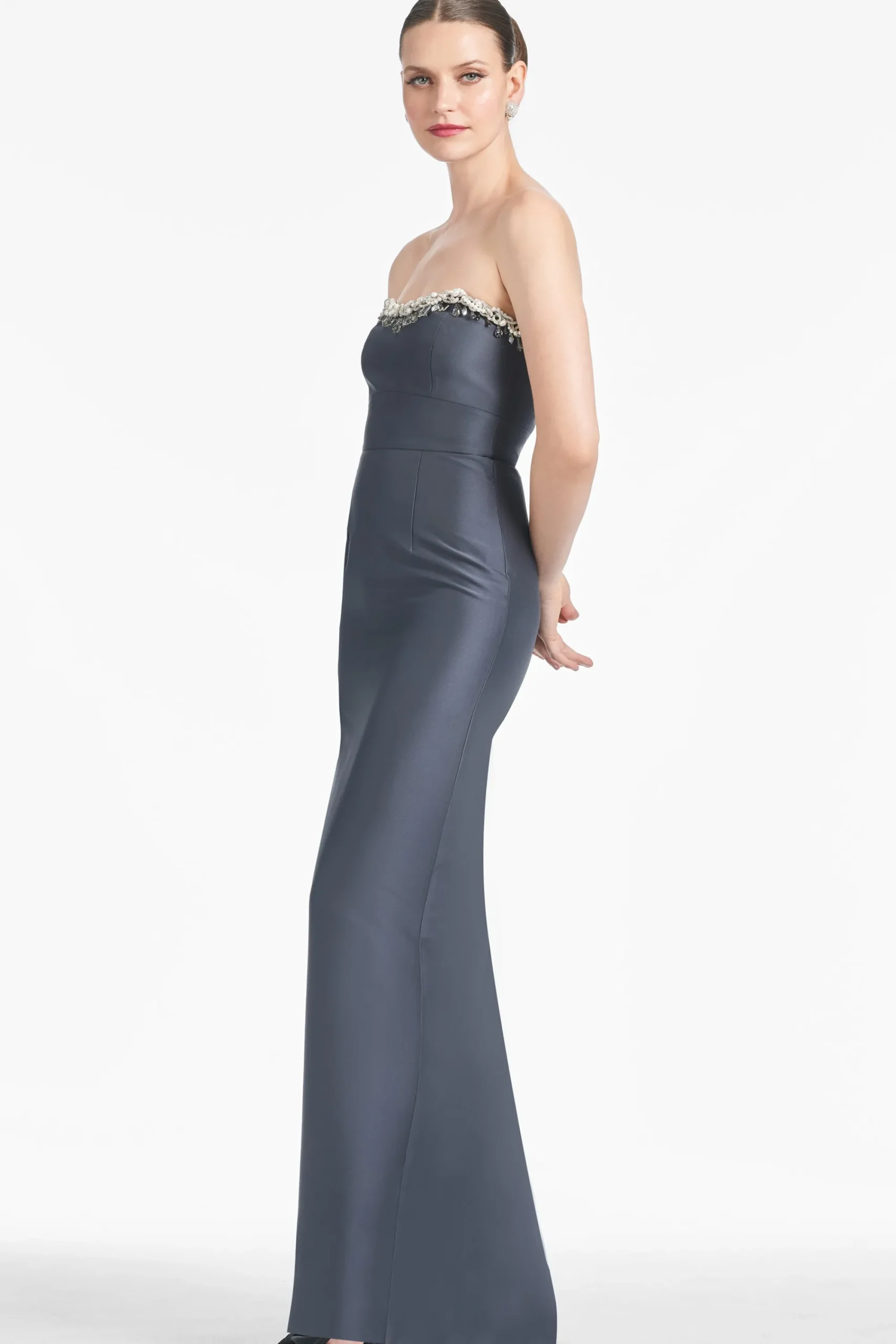 Cheap Sachin & Babi Hedy Gown - Charcoal