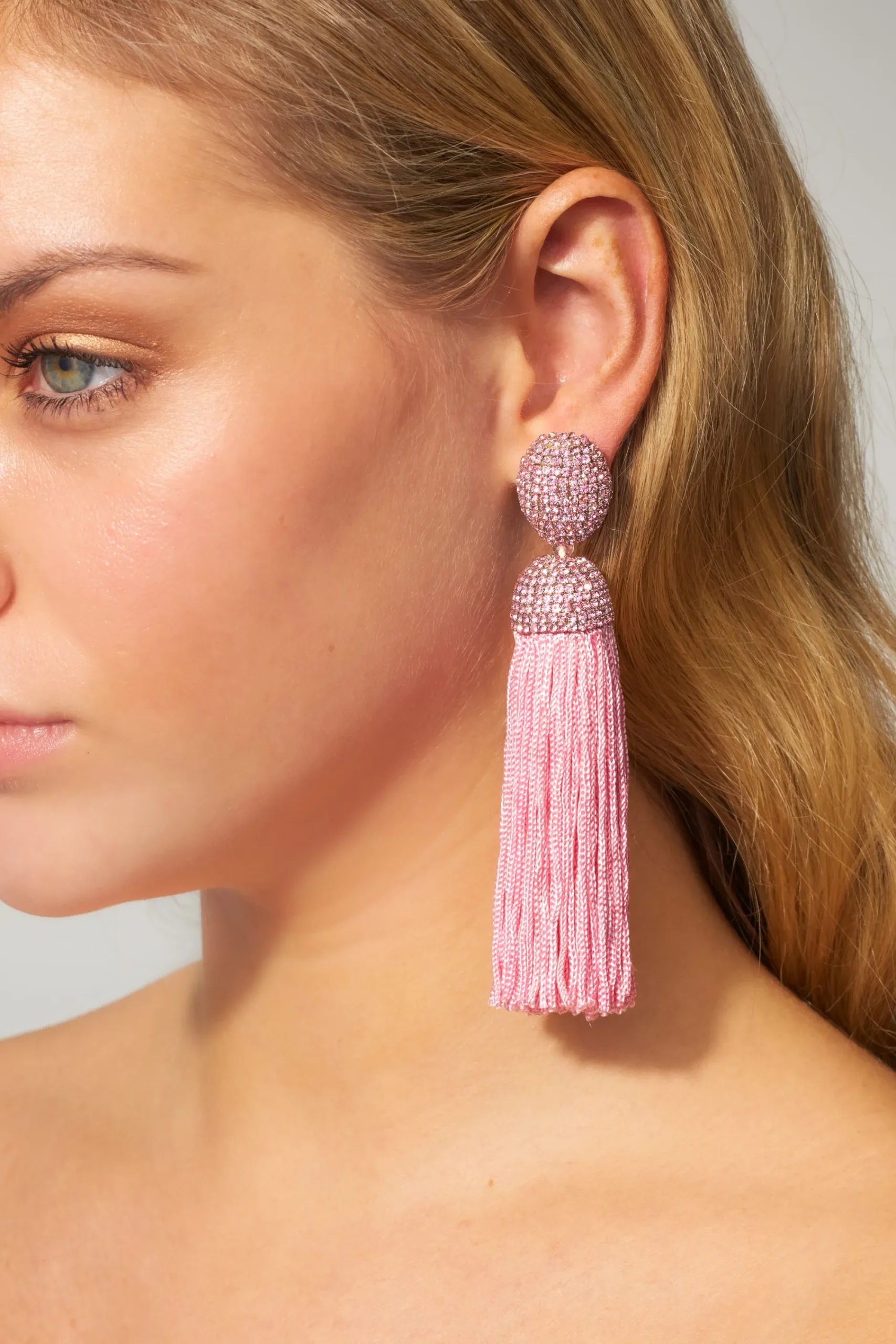 Clearance Sachin & Babi Hilary Earrings - Crystals / Thread Ivory