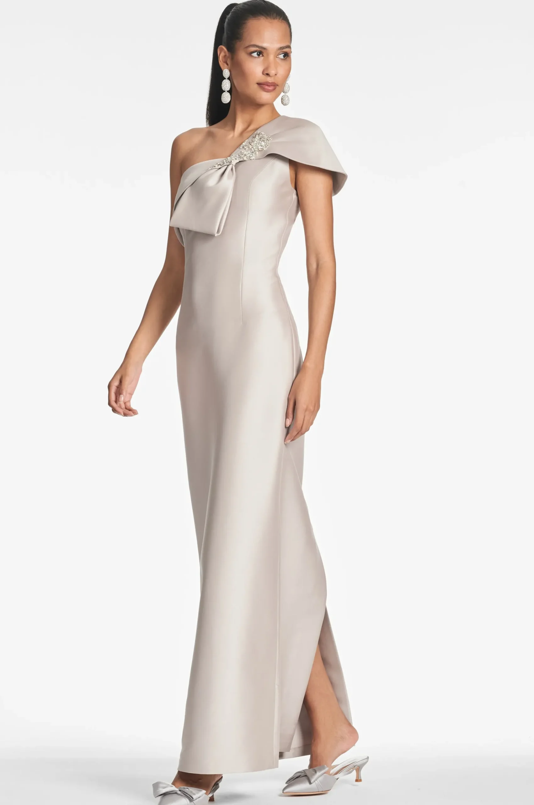 Cheap Sachin & Babi Ines Gown - Frosty Pewter Frostypewter