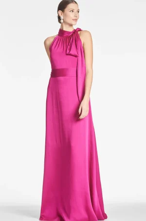 Discount Sachin & Babi Kayla Gown - Dragonfruit