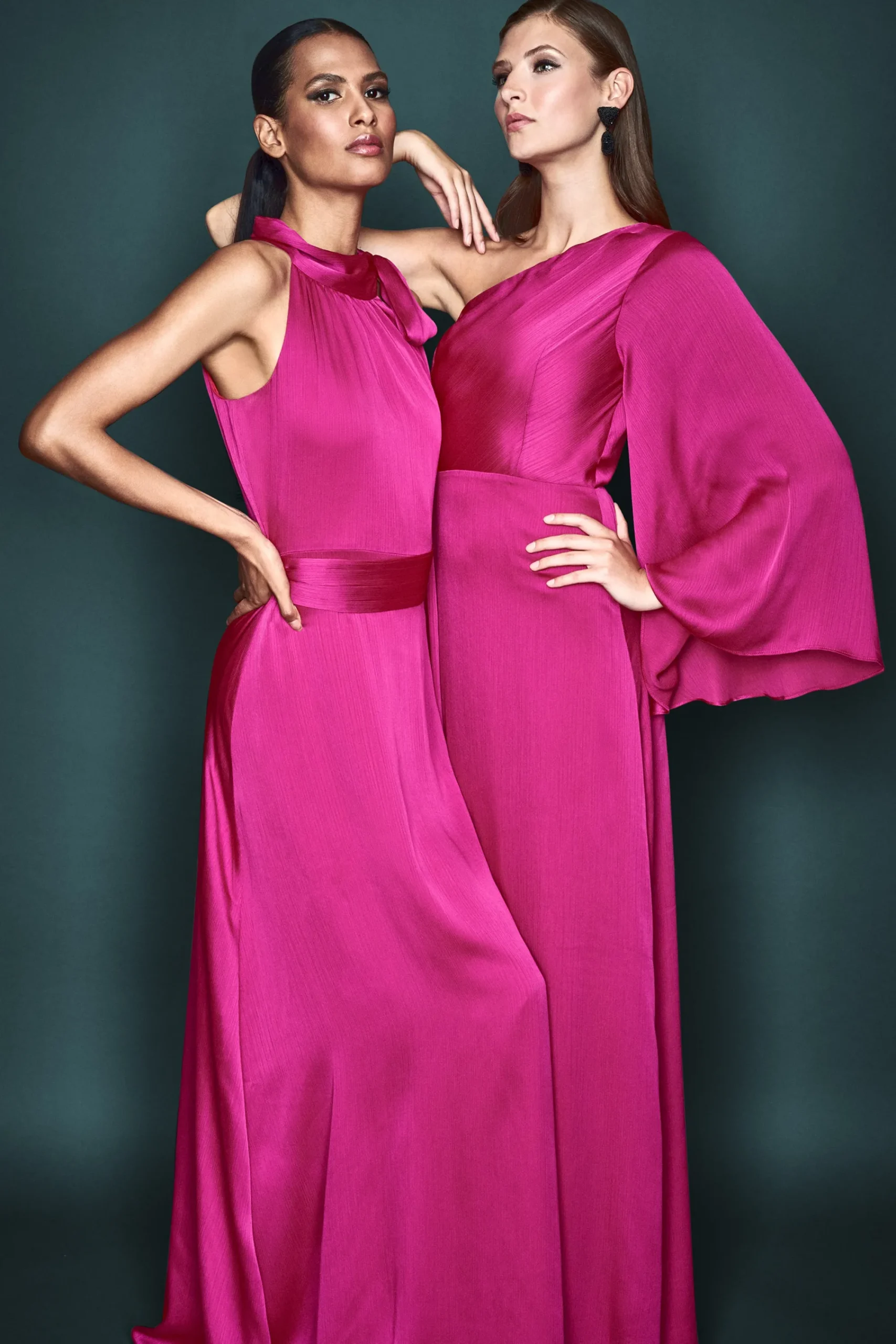 Discount Sachin & Babi Kayla Gown - Dragonfruit