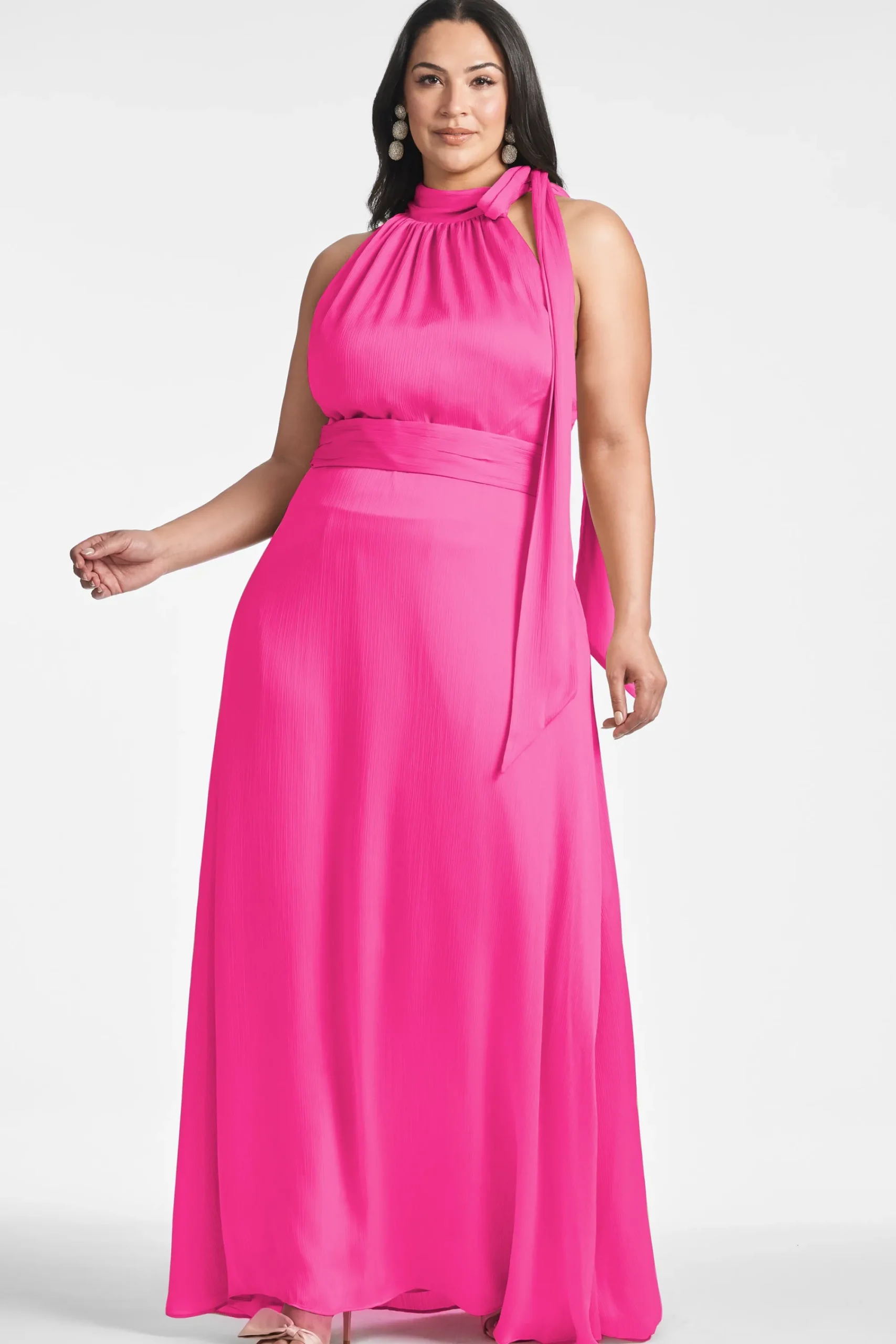 Discount Sachin & Babi Kayla Gown - Dragonfruit