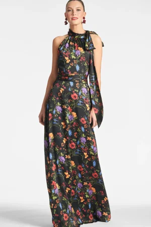 Shop Sachin & Babi Kayla Gown - Noir Wildflower Noirwildflower