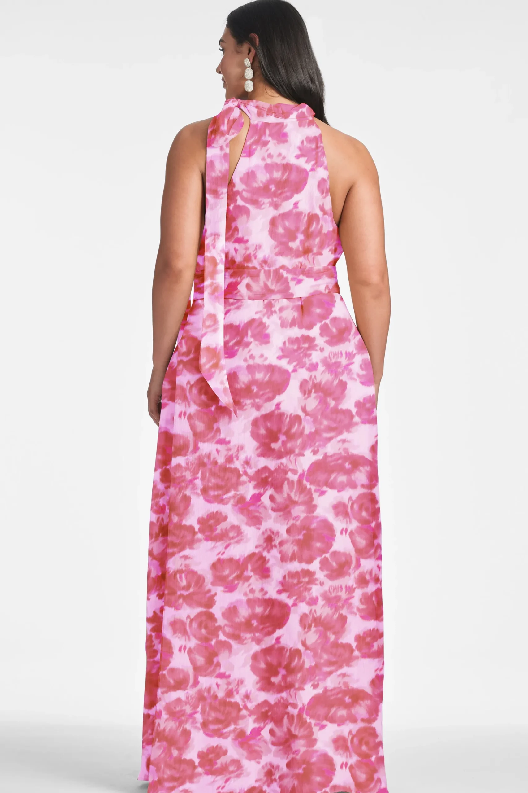 Store Sachin & Babi Kayla Gown - Pink Fantasia Bloom Pinkfantasiabloom