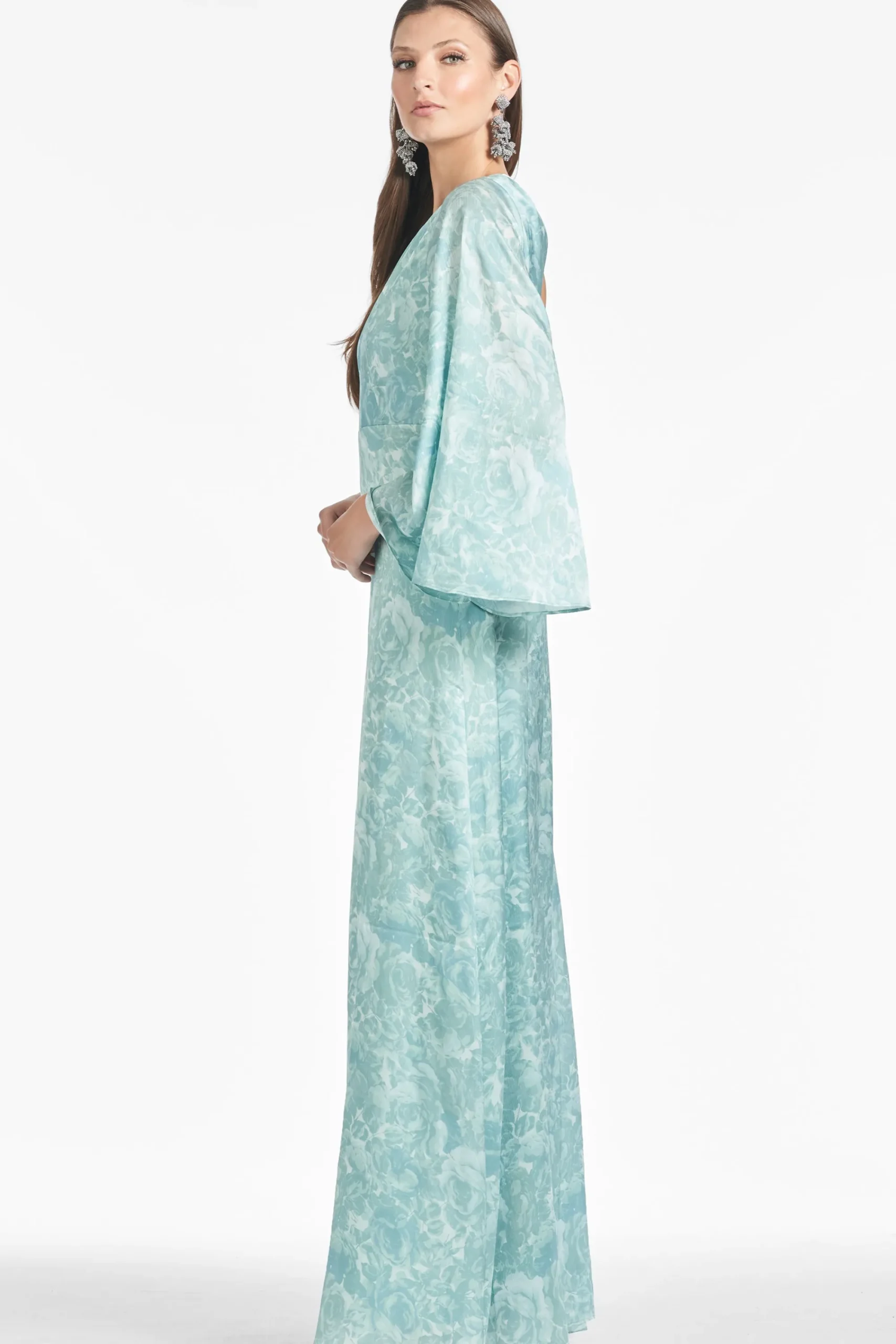 Cheap Sachin & Babi Keely Gown - Sage Painted Floral Sagepaintedfloral