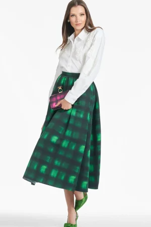 Hot Sachin & Babi Leighton Skirt - Emerald Shibori Emeraldshibori