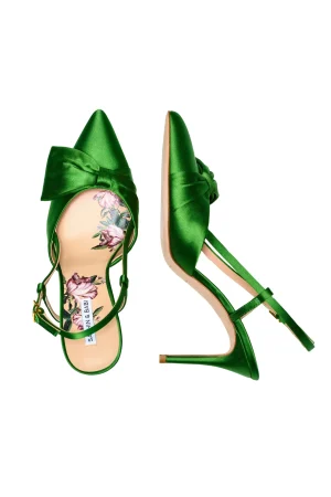 Clearance Sachin & Babi Lenox Obi-Bow Slingback - Green Garnet Greengarnet