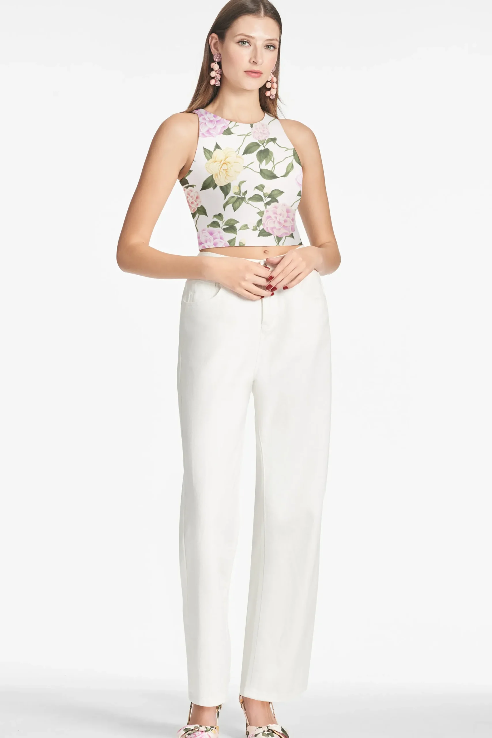 Flash Sale Sachin & Babi Lexie Top - Pink Lemonade Bouquet Pinklemonadebouquet