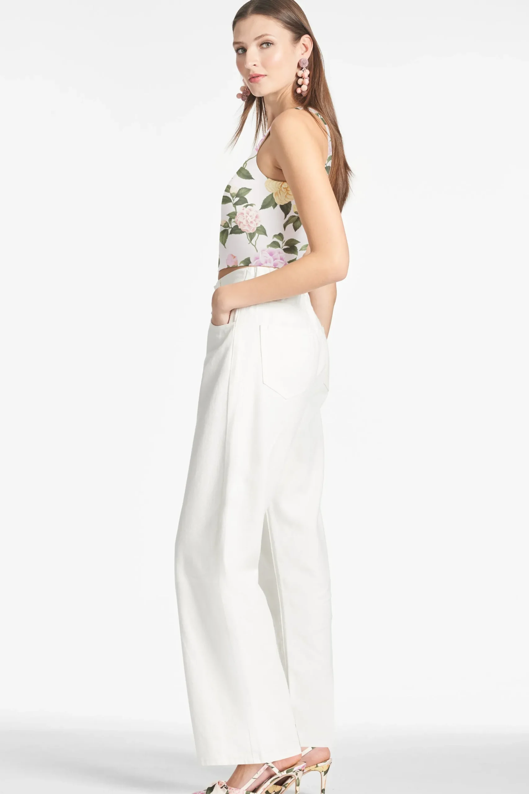 Flash Sale Sachin & Babi Lexie Top - Pink Lemonade Bouquet Pinklemonadebouquet