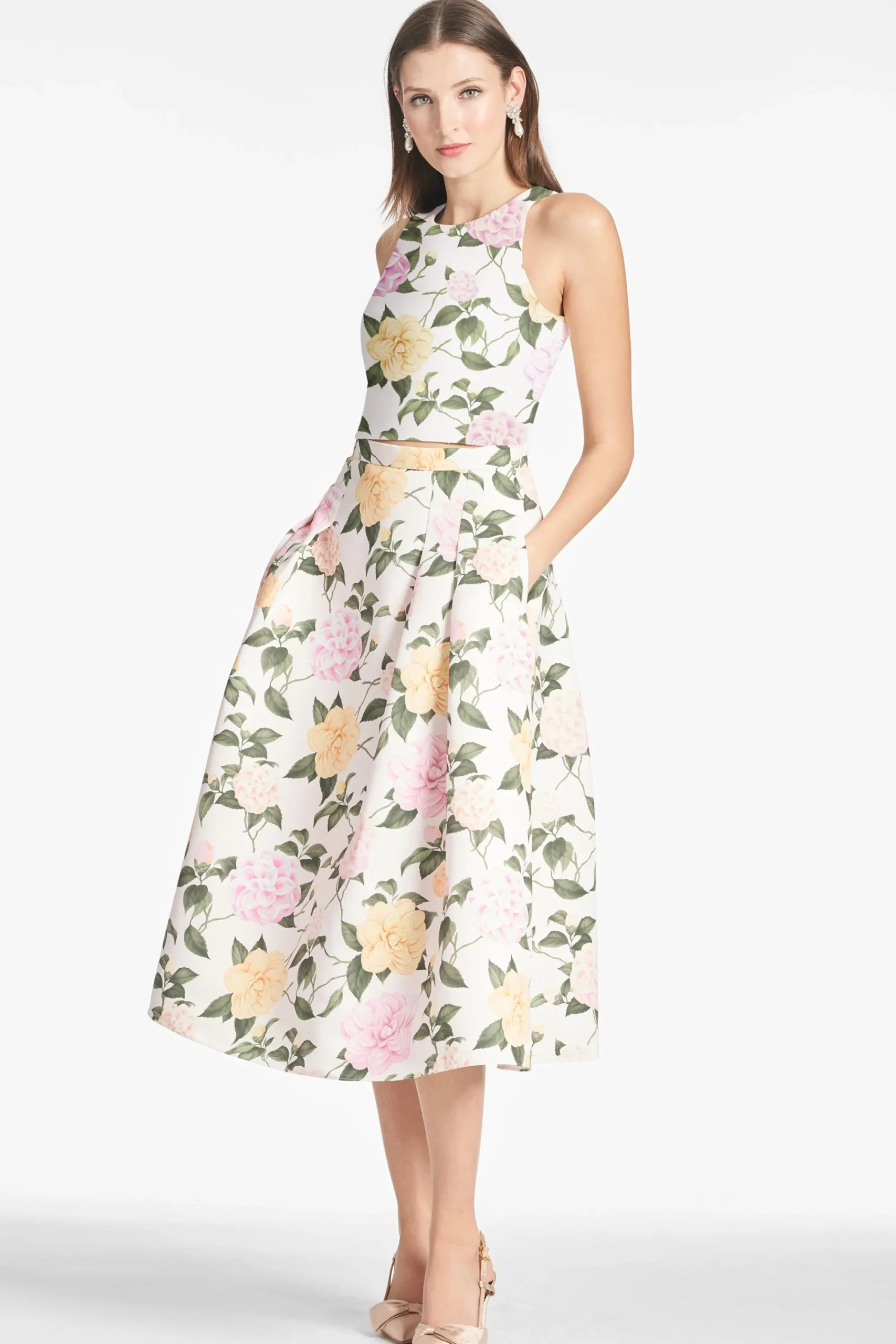 Cheap Sachin & Babi Lydia Skirt - Pink Lemonade Bouquet Pinklemonadebouquet