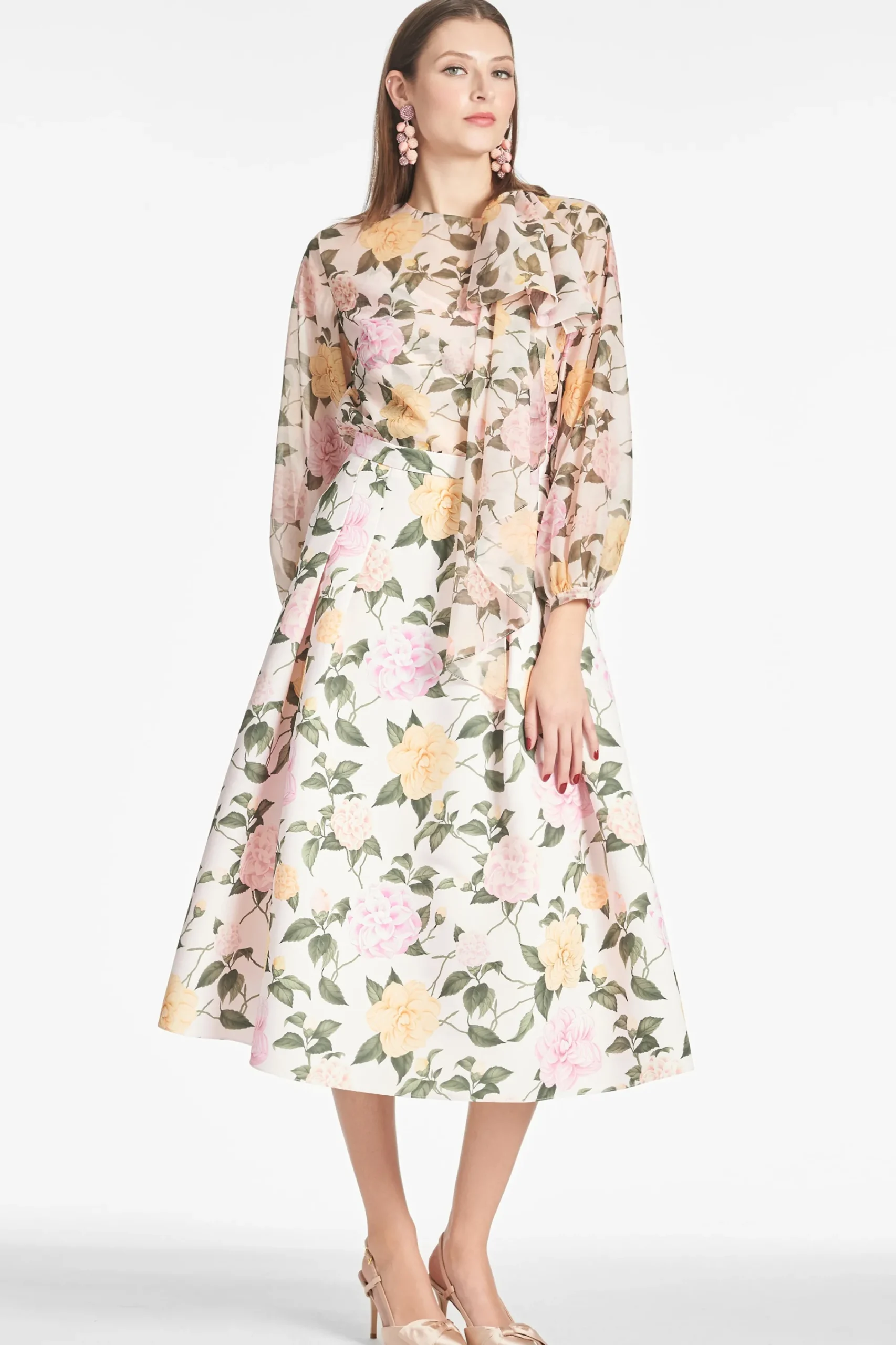 Cheap Sachin & Babi Lydia Skirt - Pink Lemonade Bouquet Pinklemonadebouquet