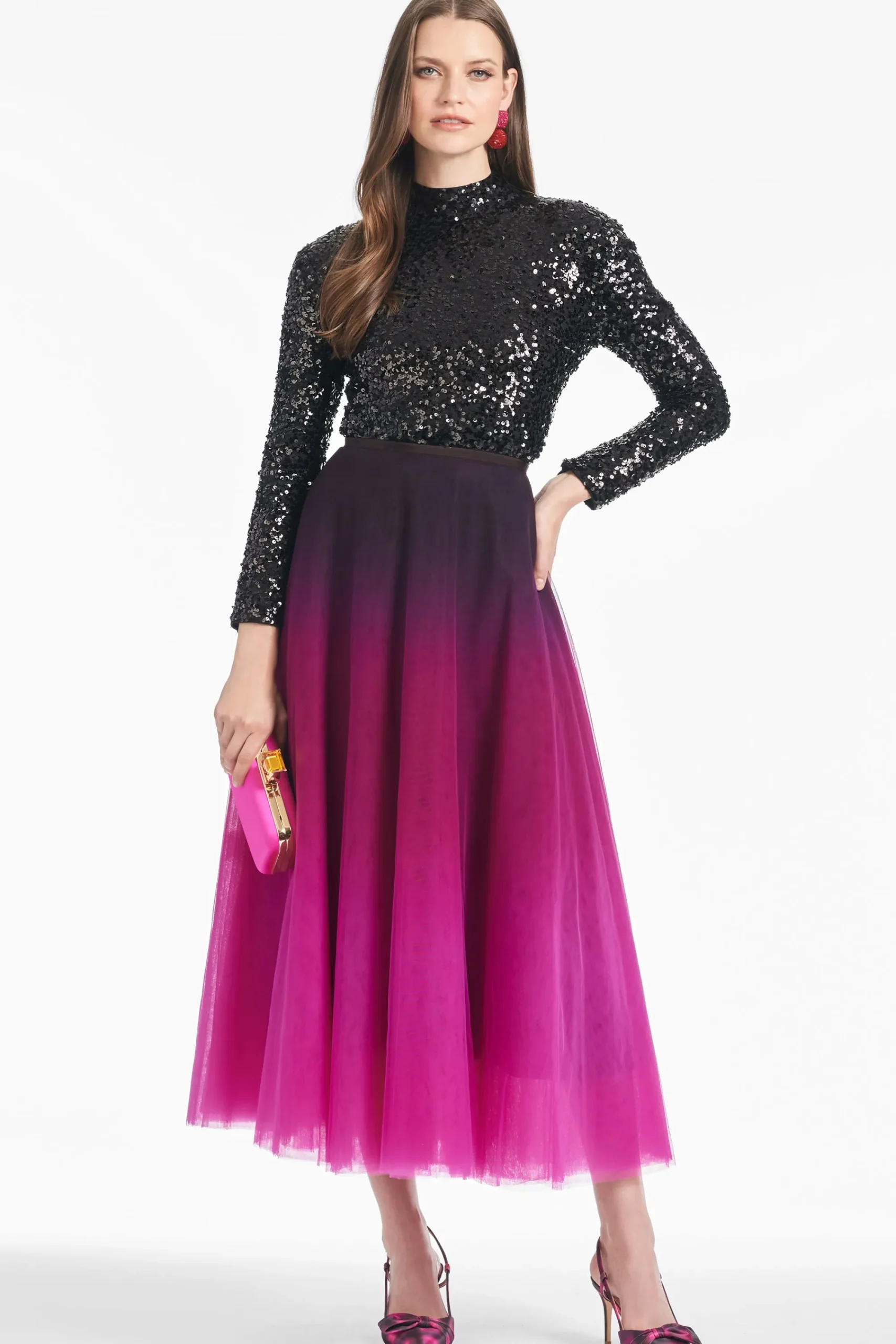 Online Sachin & Babi Maxine Skirt - Plum Ombre Plumombre