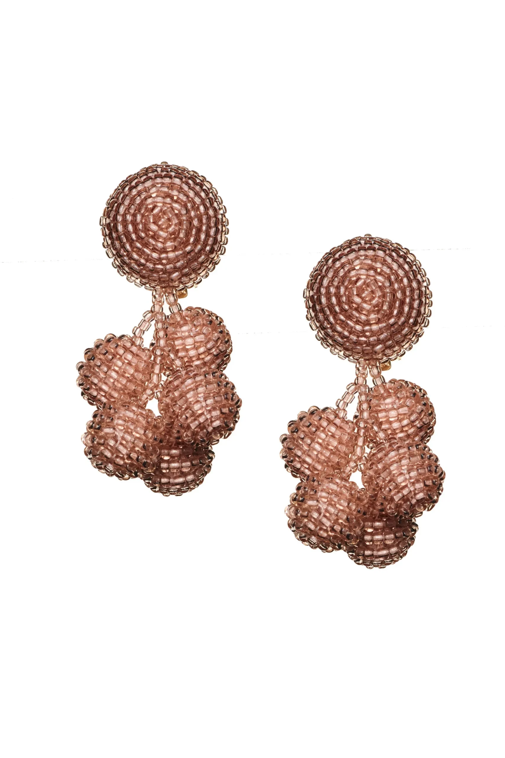 Cheap Sachin & Babi Mini Coconuts Earrings - Faceted Beads Merlot