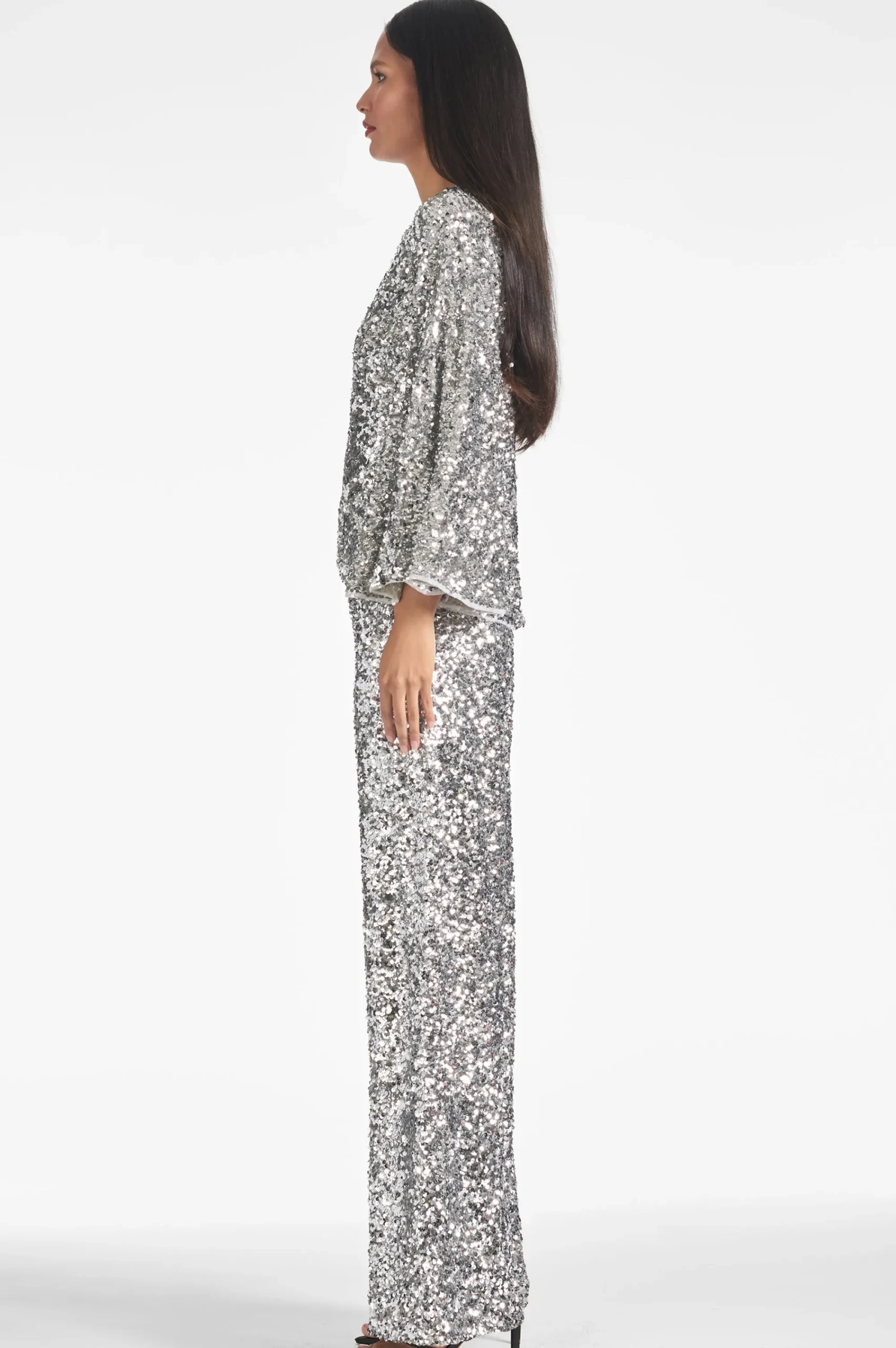 Store Sachin & Babi Morgan Top - Sequins Silver
