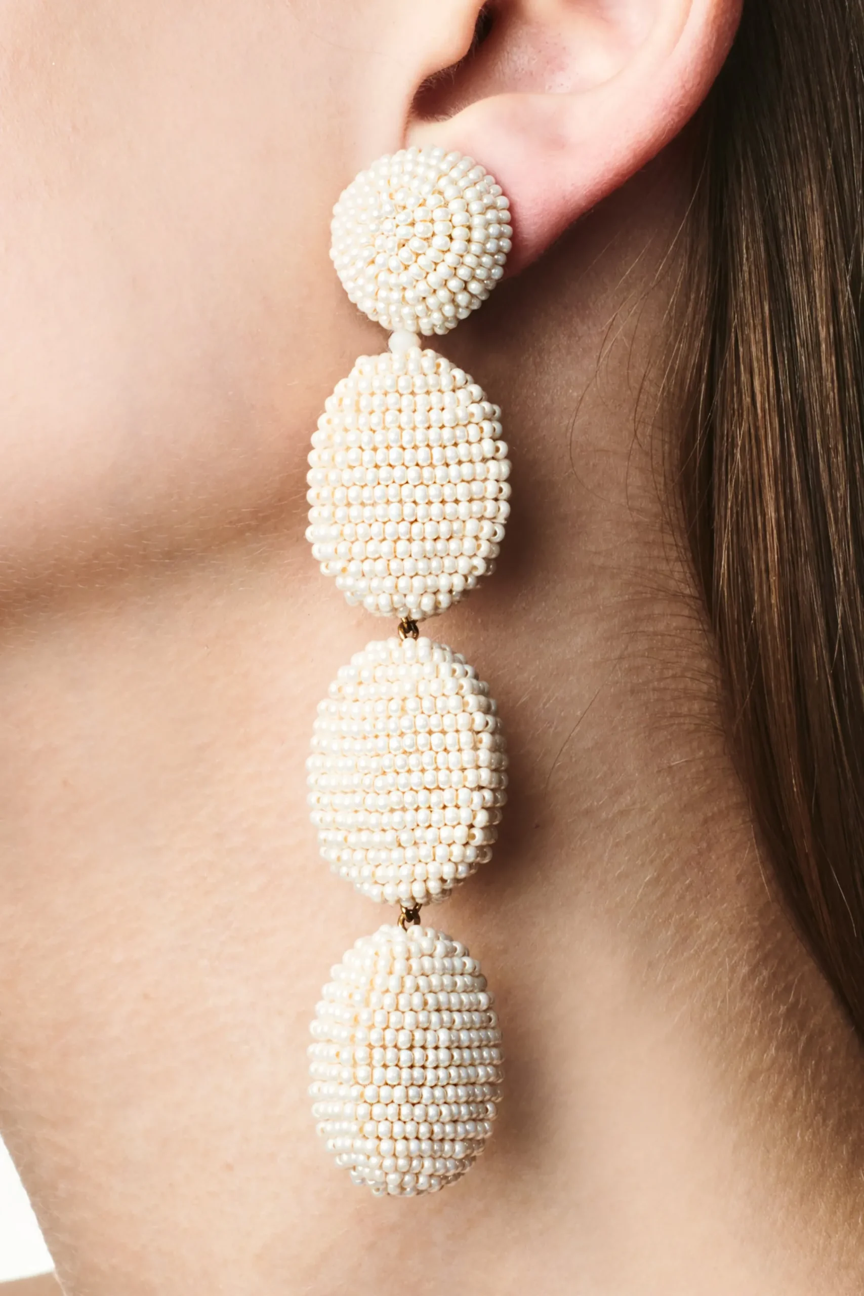 Cheap Sachin & Babi Natalie Earrings - Smooth Beads Ivory
