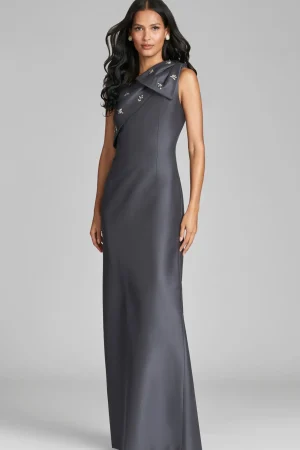 Online Sachin & Babi Olivia Gown - Charcoal
