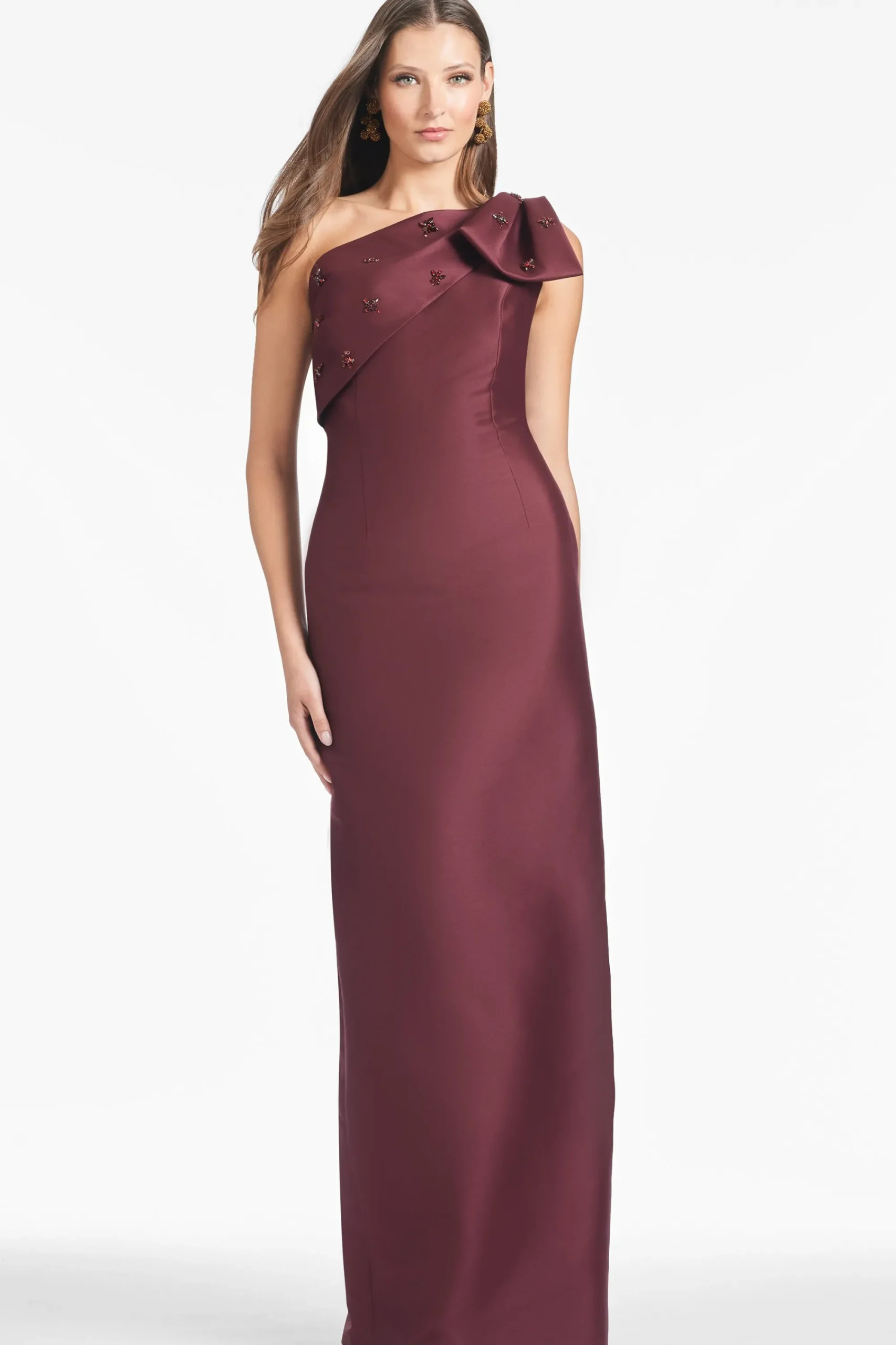 Hot Sachin & Babi Olivia Gown - Malbec