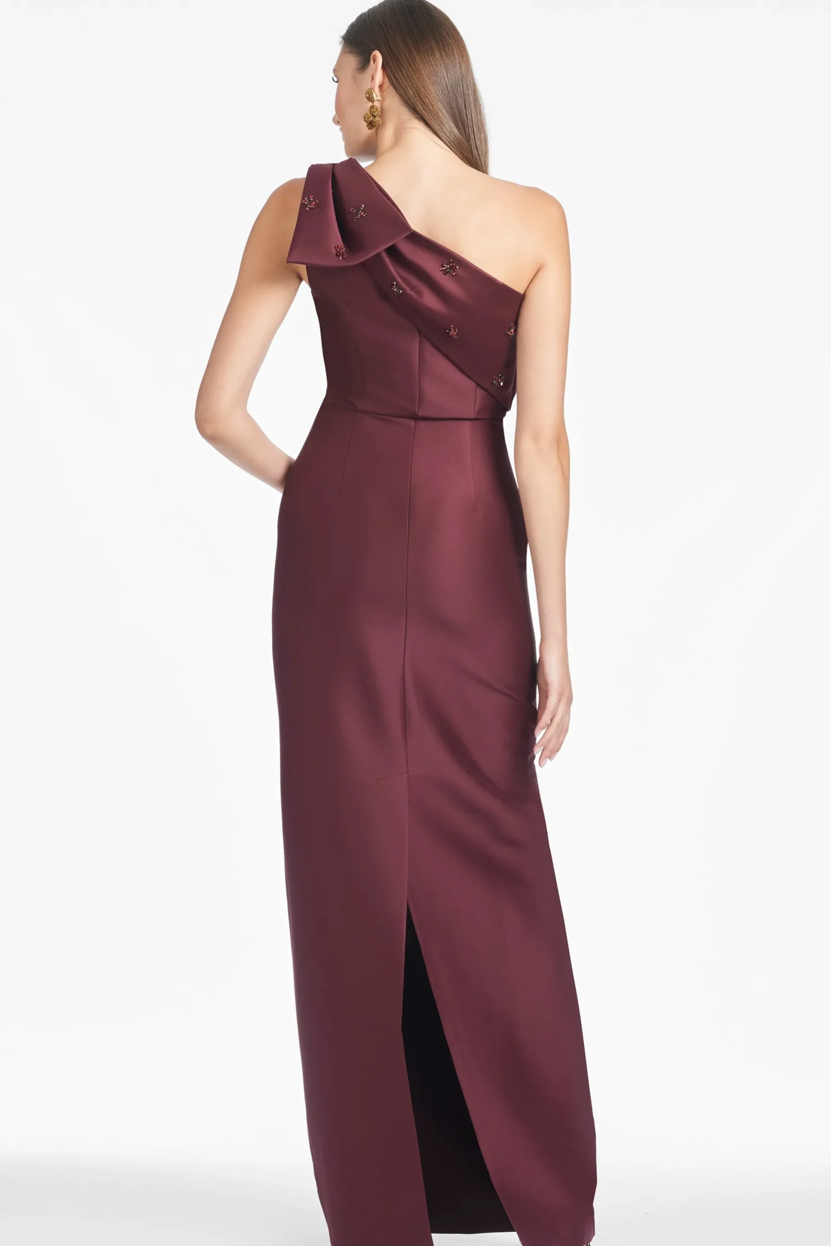 Hot Sachin & Babi Olivia Gown - Malbec