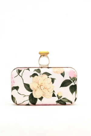 Discount Sachin & Babi On the Rocks Clutch - Pink Lemonade Bouquet Pinklemonadebouquet