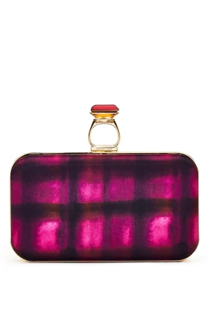 Discount Sachin & Babi On The Rocks Clutch - Pink Shibori Pinkshibori