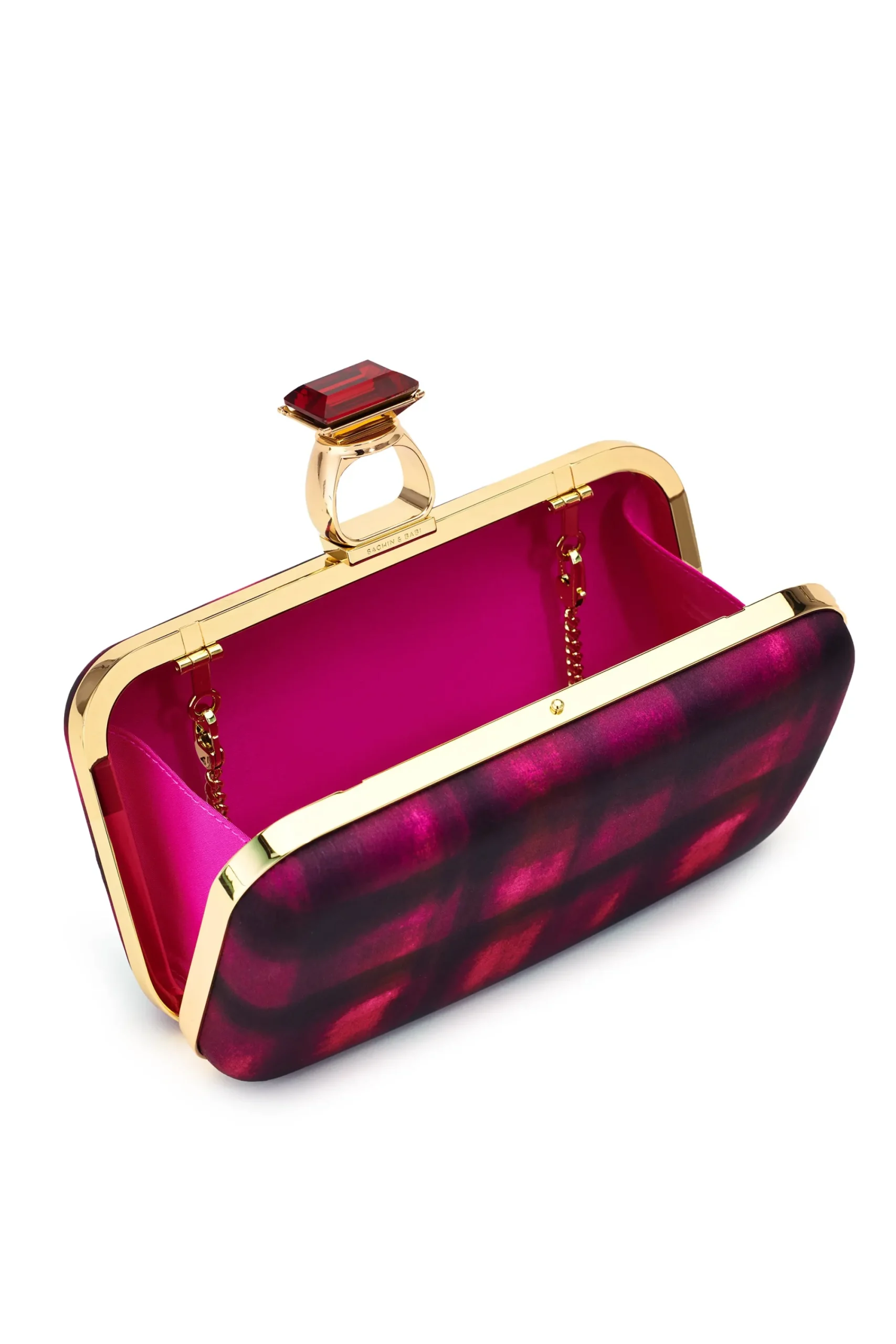 Discount Sachin & Babi On The Rocks Clutch - Pink Shibori Pinkshibori