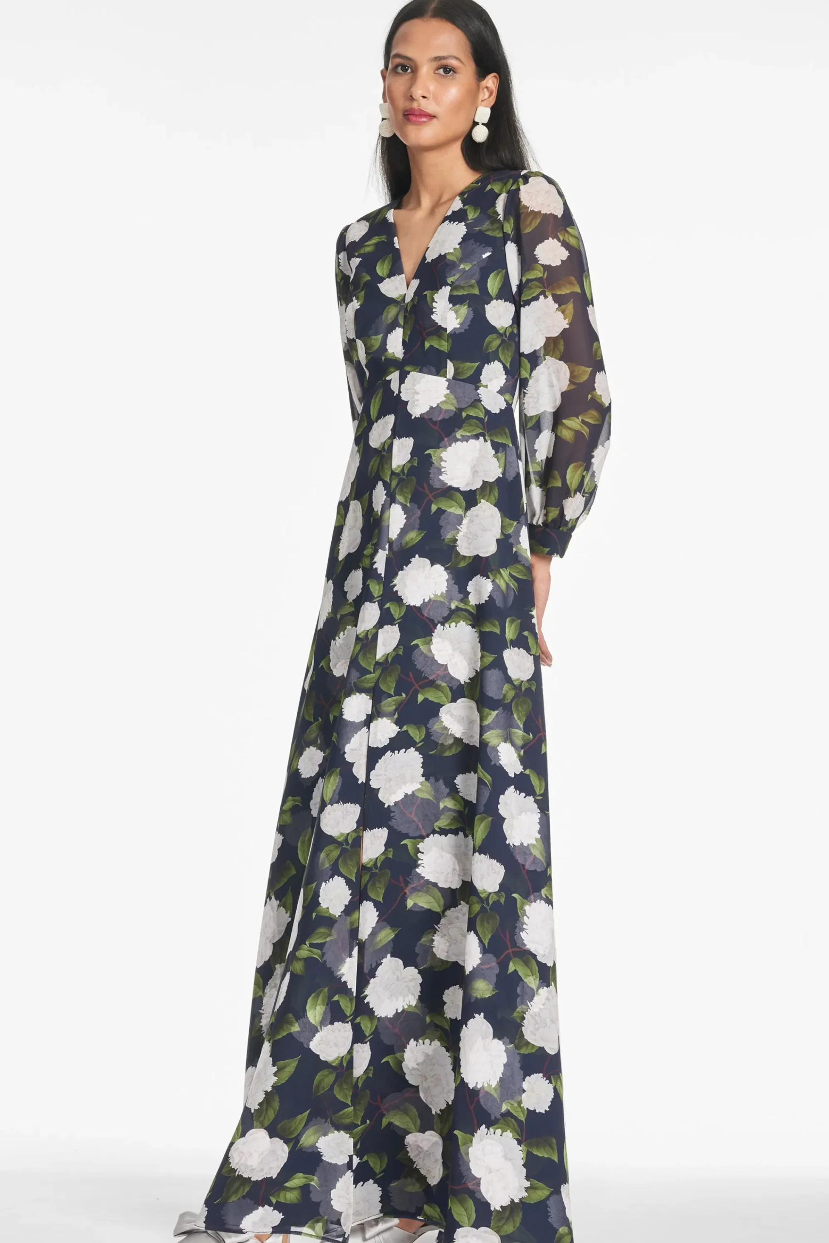 Fashion Sachin & Babi Penny Gown - Navy/Ivory Moonlit Garden Navy/ivorymoonlitgarden