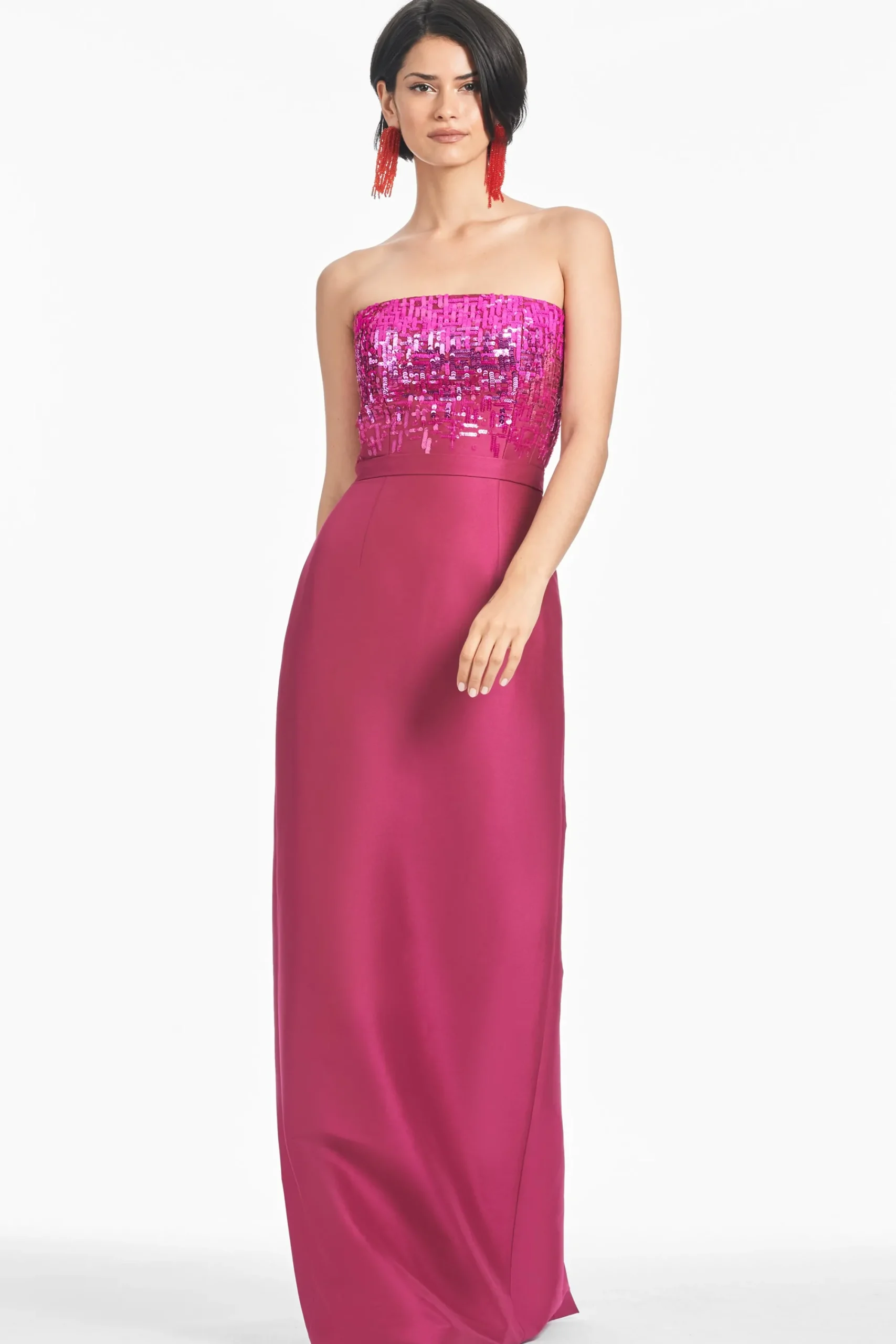 New Sachin & Babi Phaedra Gown - Rhodolite